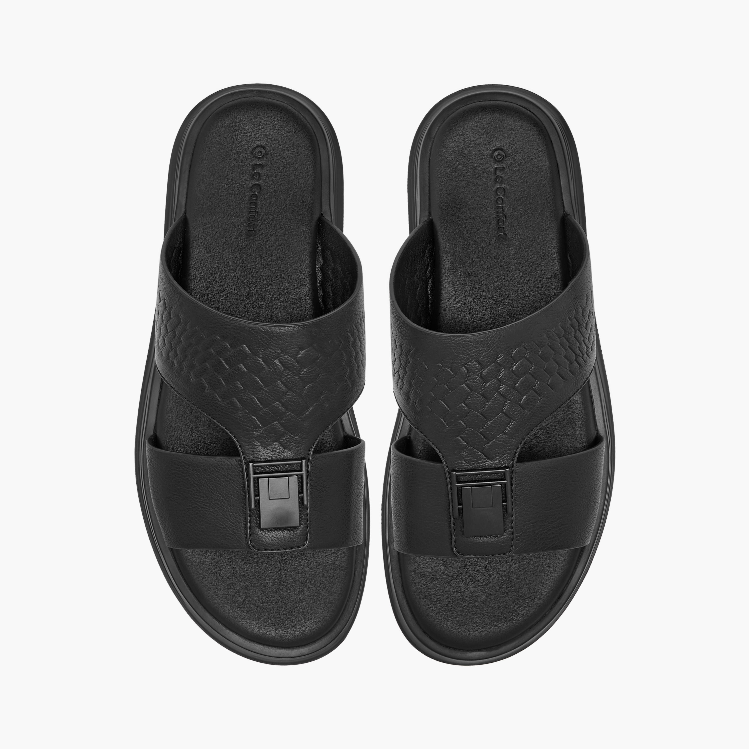 Le Confort Metal Accent Slip-On Arabic Comfort Sandals-men-shoes-sandals-image-1