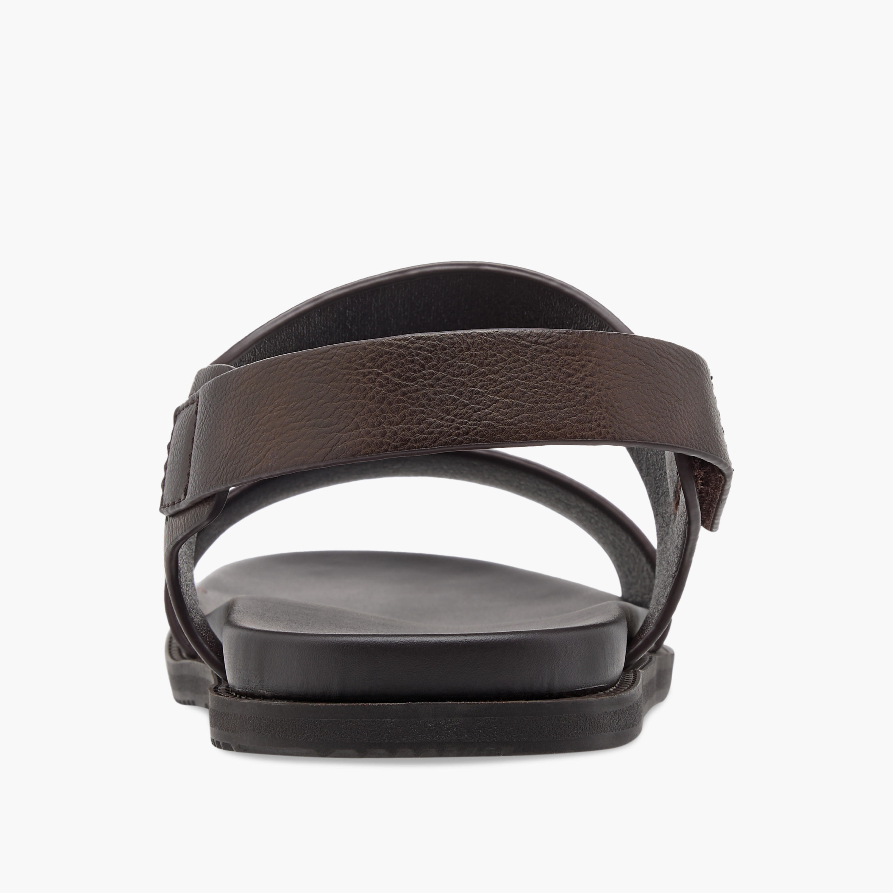 صندل مريح بارز الملمس بشريط إغلاق من لو كونفورت-men-shoes-sandals-image-4
