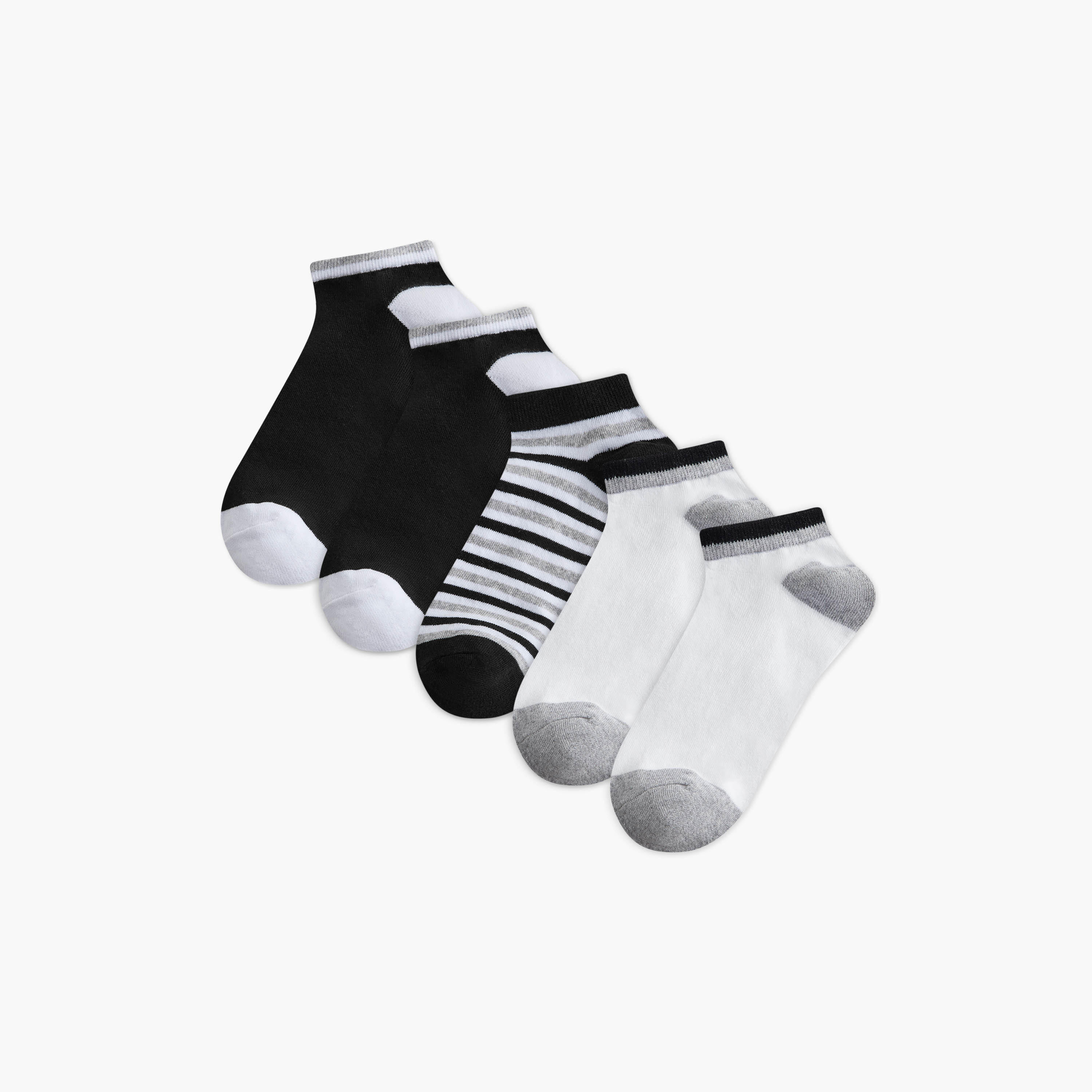 LBL by Shoexpress Assorted Ankle Length Socks - Set of 5-men-socks-image-1