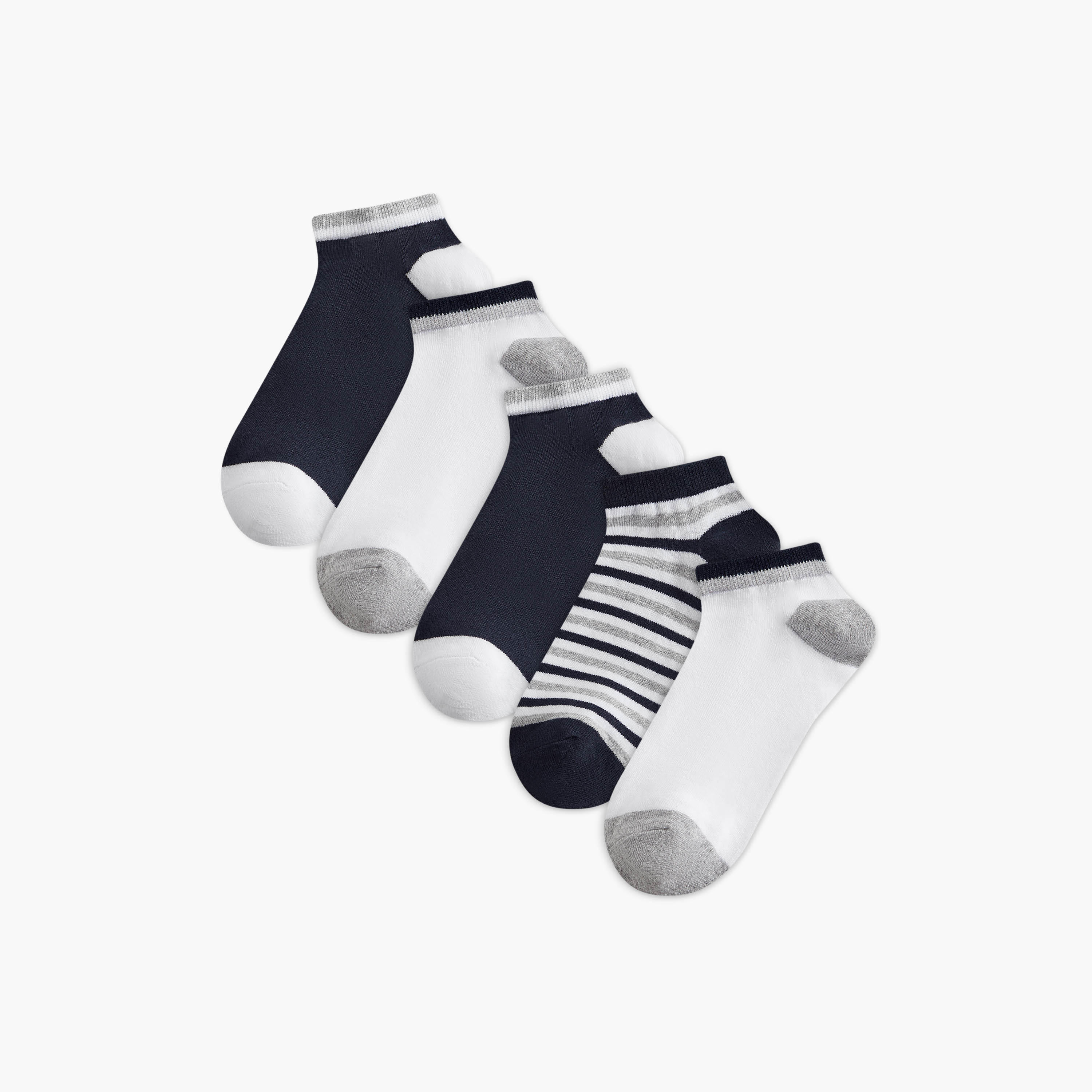 LBL by Shoexpress Assorted Ankle Length Socks - Set of 5-men-socks-image-1