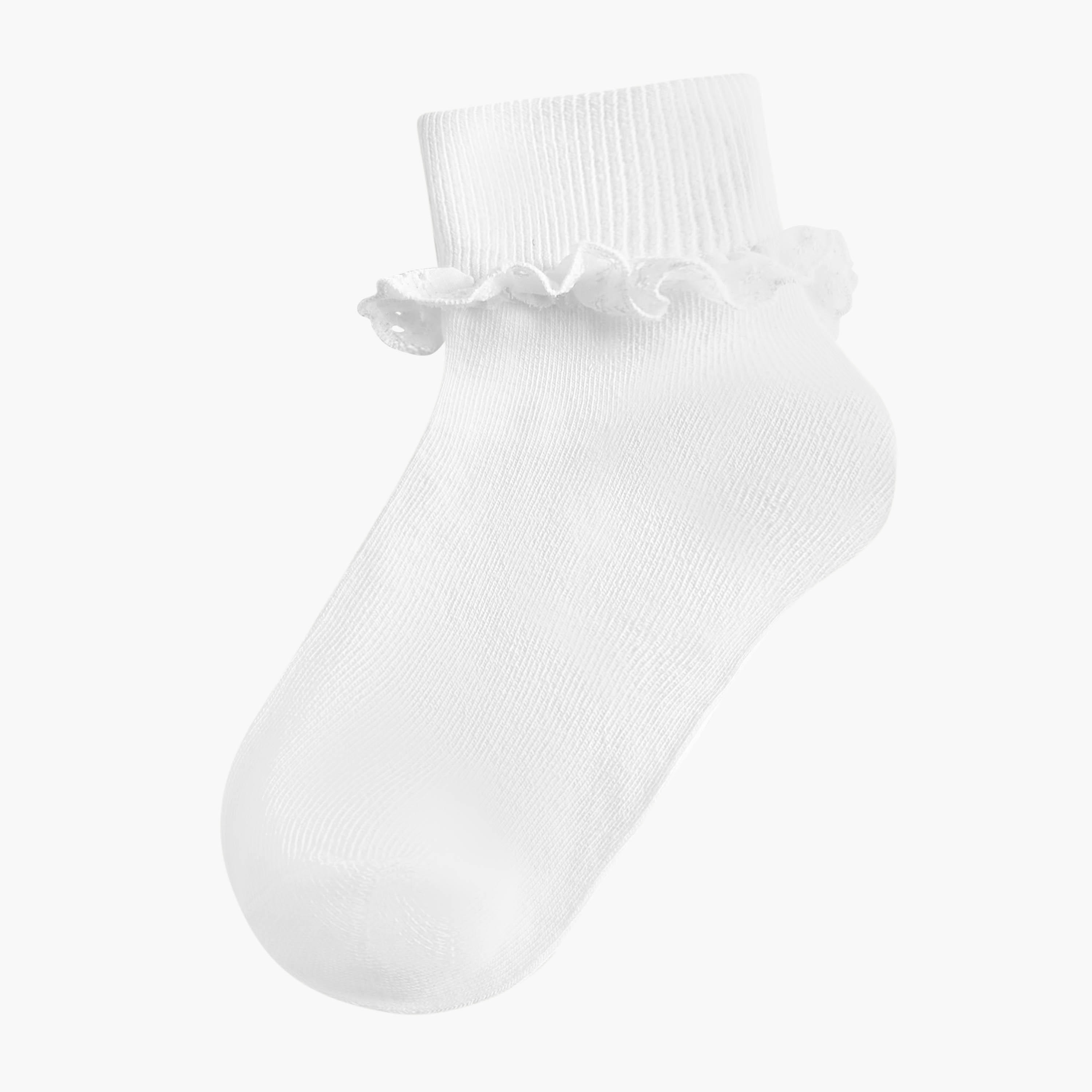 Pack of 3 Celeste Girls Socks with Frill Detail-girls-accessories-socks-image-2