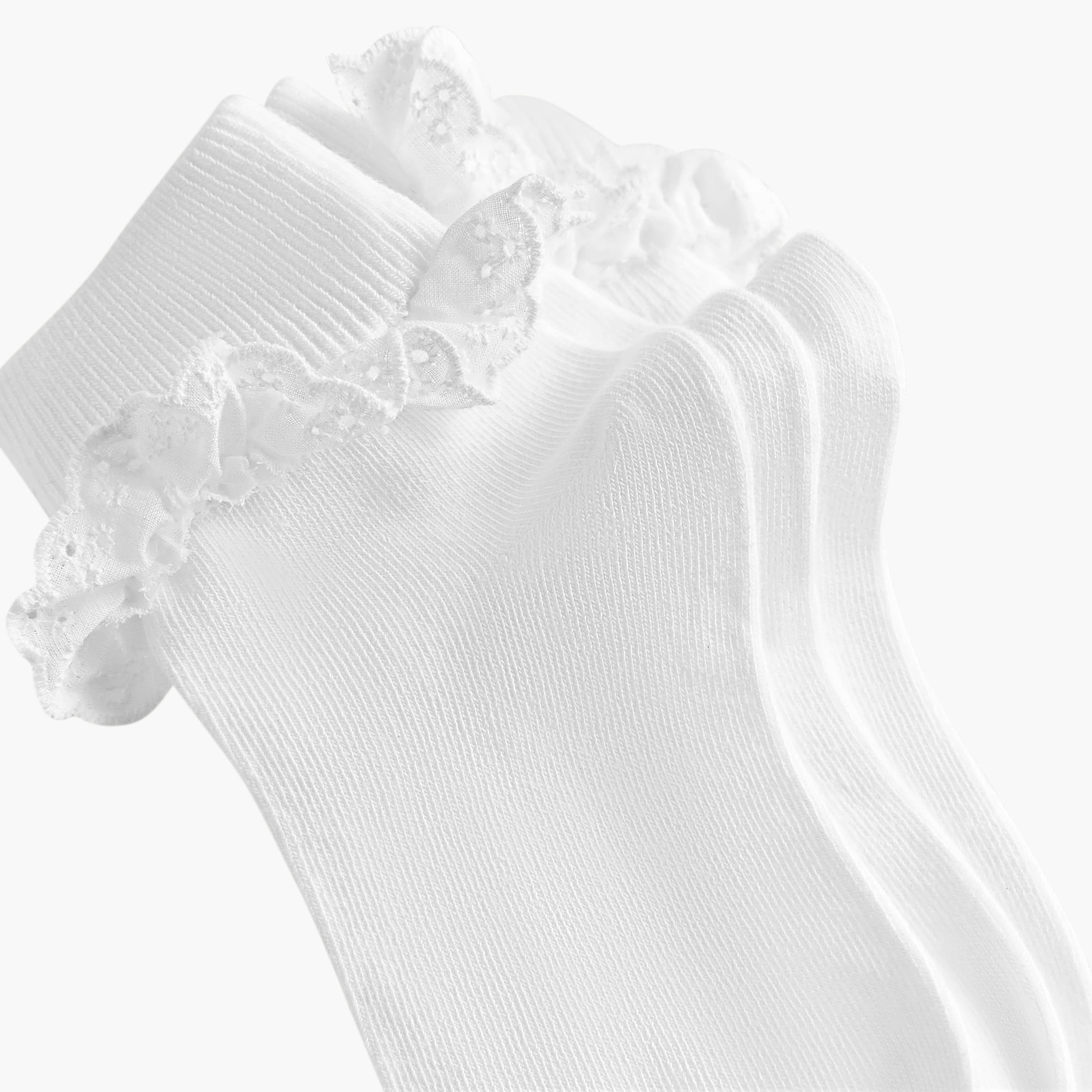 Pack of 3 Celeste Girls Socks with Frill Detail-girls-accessories-socks-image-4