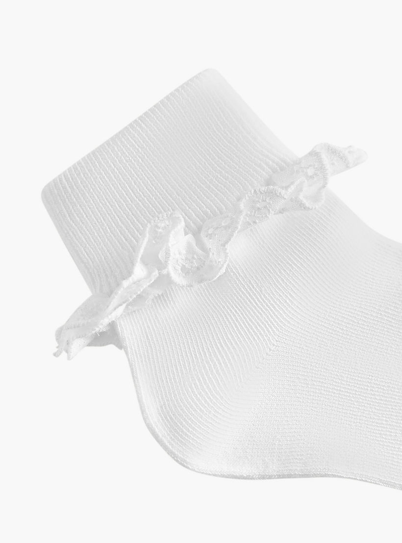 Pack of 3 Celeste Girls Socks with Frill Detail-girls-accessories-socks-image-5