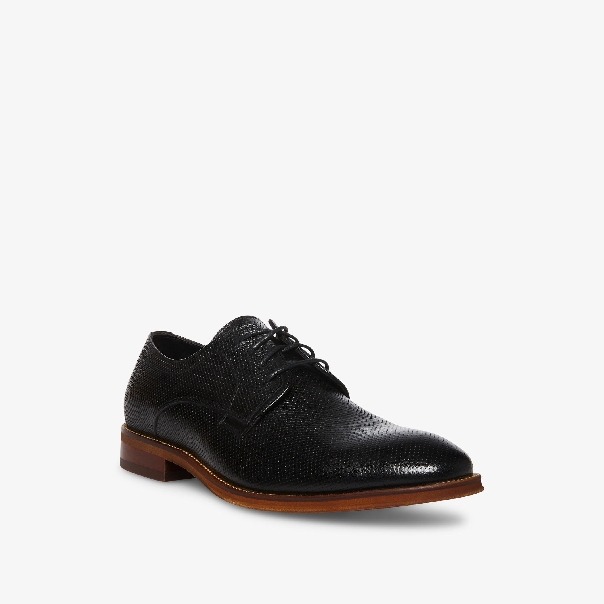Steve Madden Men's Textured Derby Shoes with Lace-Up Closure-men-shoes-loafersandmoccasins-image-2