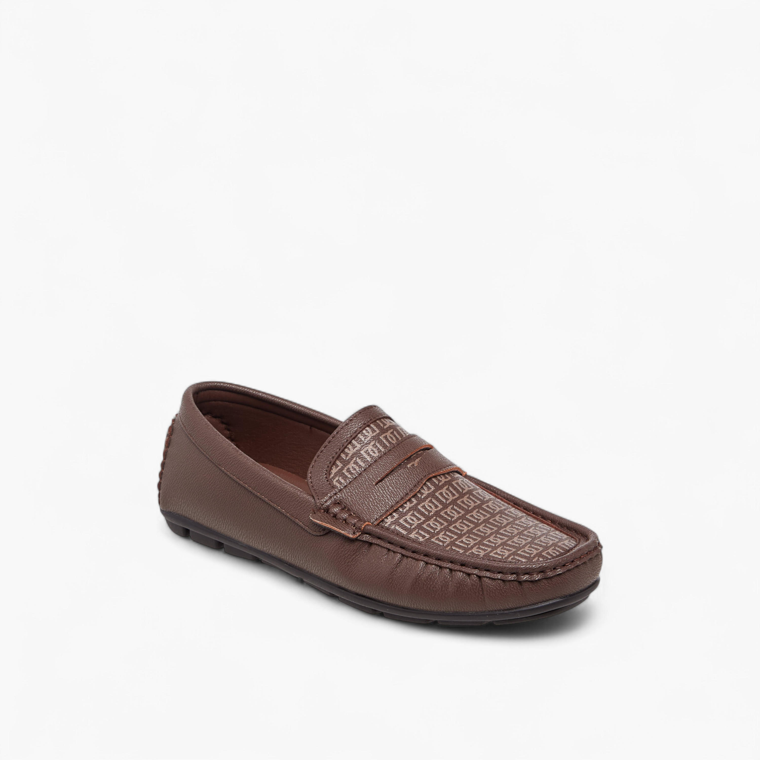 Duchini Men's Monogram Print Slip-On Moccasins-men-shoes-loafersandmoccasins-image-2