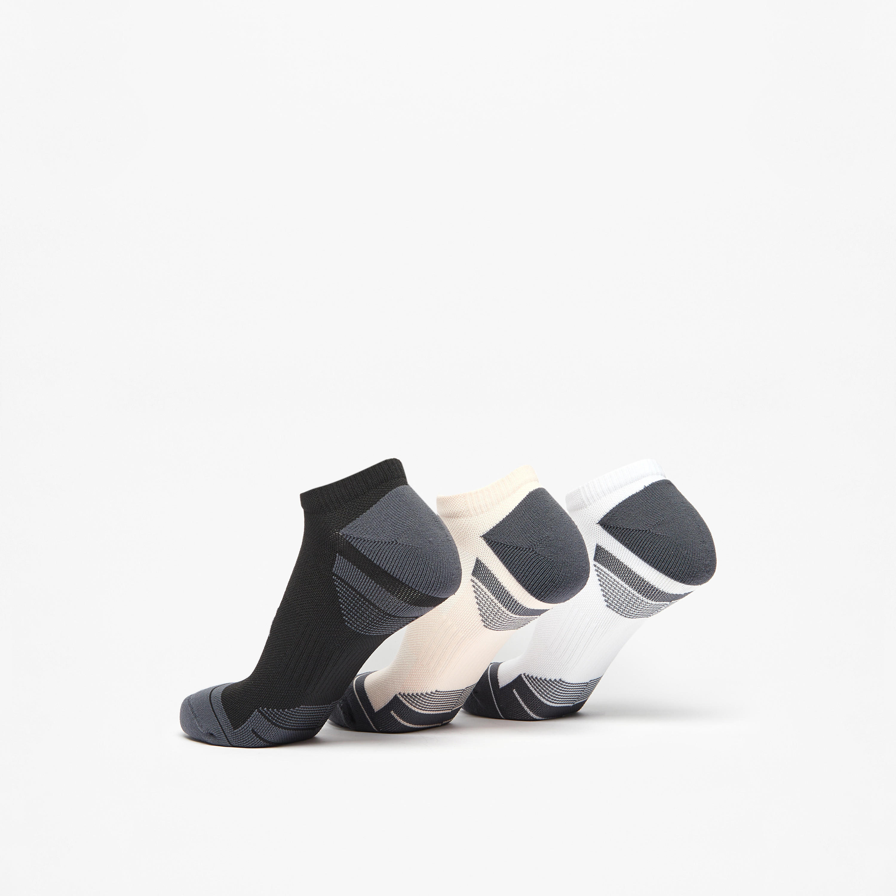 Kappa Logo Detail Ankle Length Performance Cushioned Socks - Set of 3-women-socksandstockings-image-3
