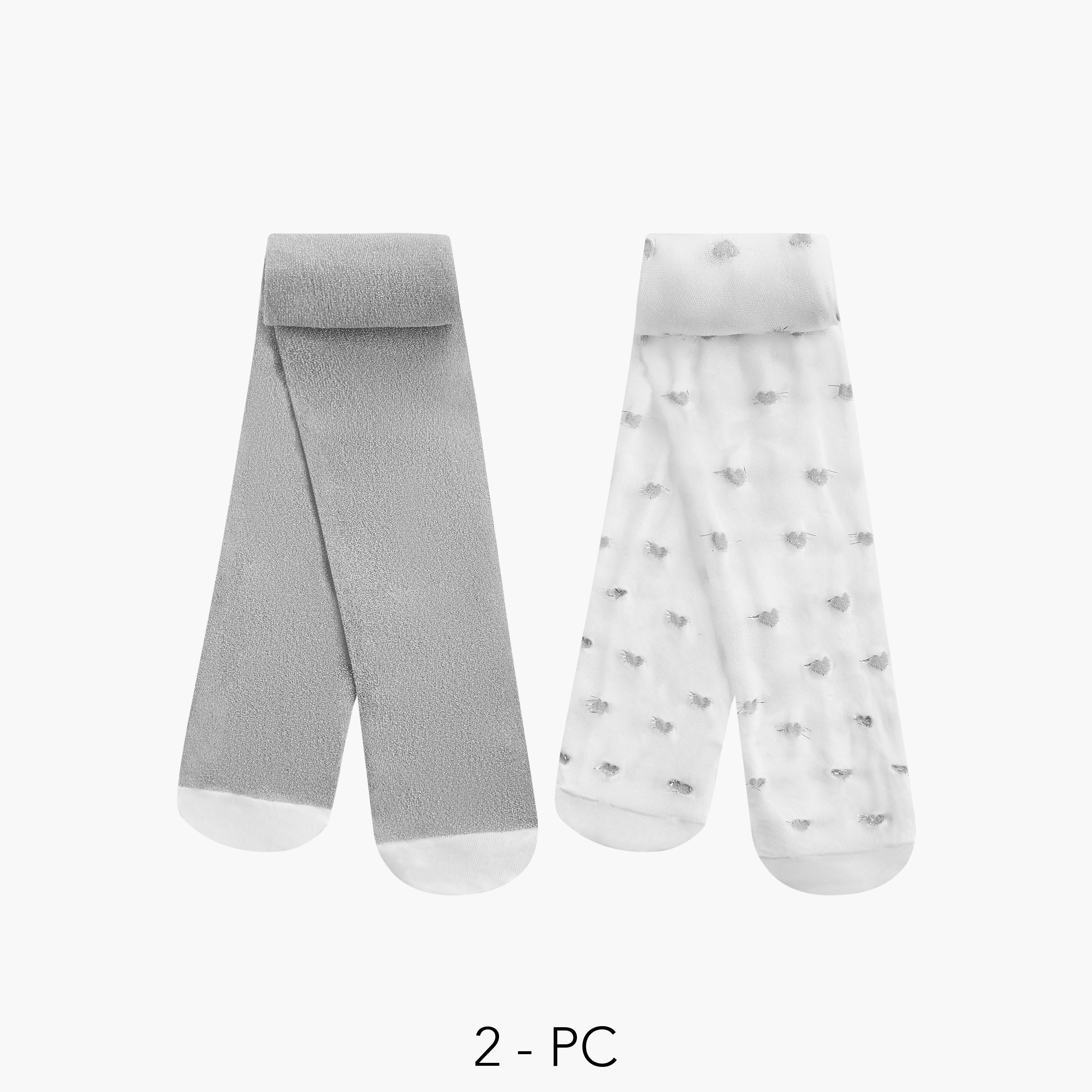 Barefeet Assorted Tights - Set of 2-girls-accessories-socks-image-1