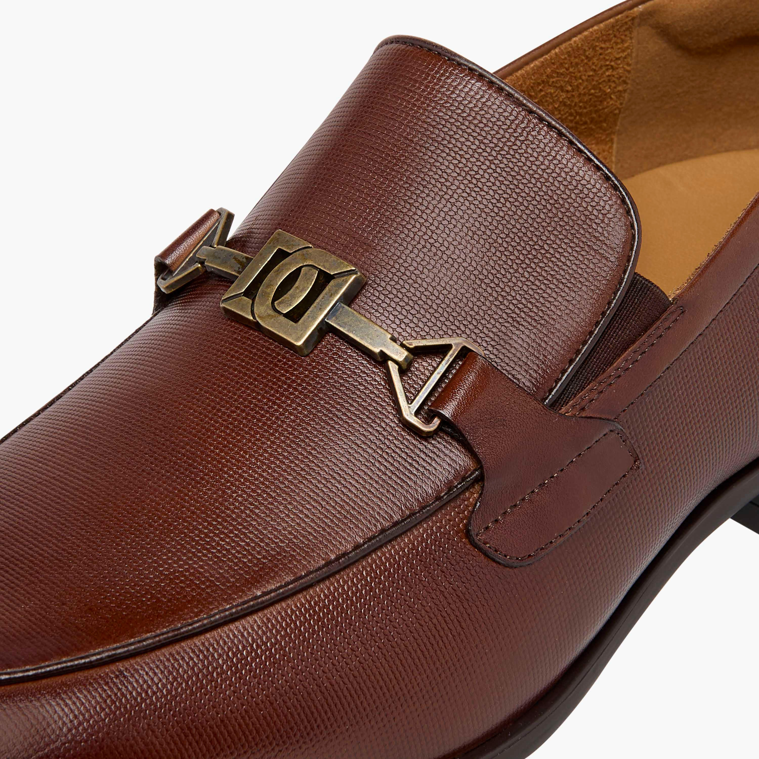 Duchini Men's Leather Metal Accent Slip-On Loafers-men-shoes-loafersandmoccasins-image-4