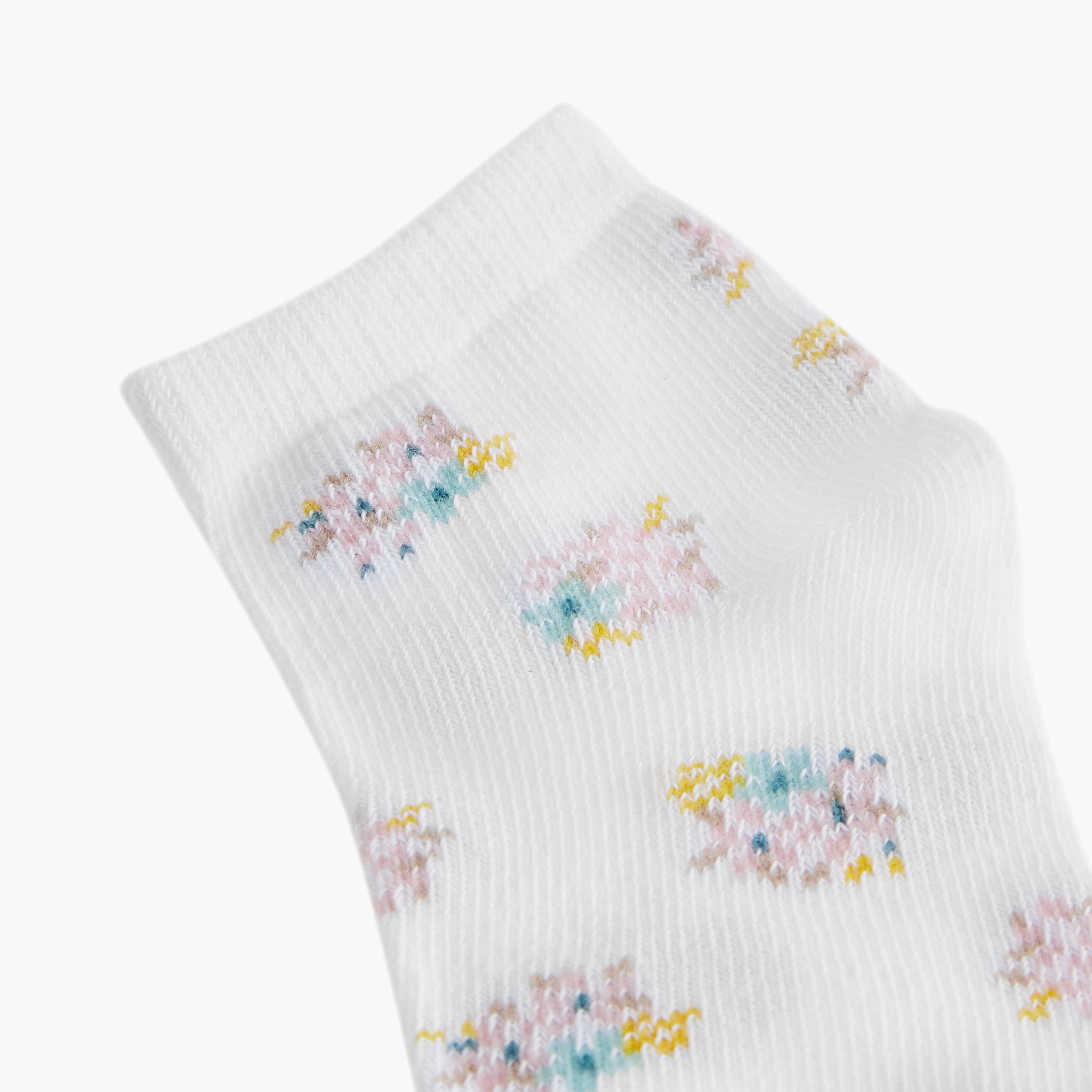 Barefeet Assorted Ankle Length Socks - Set of 5-girls-accessories-socks-image-2