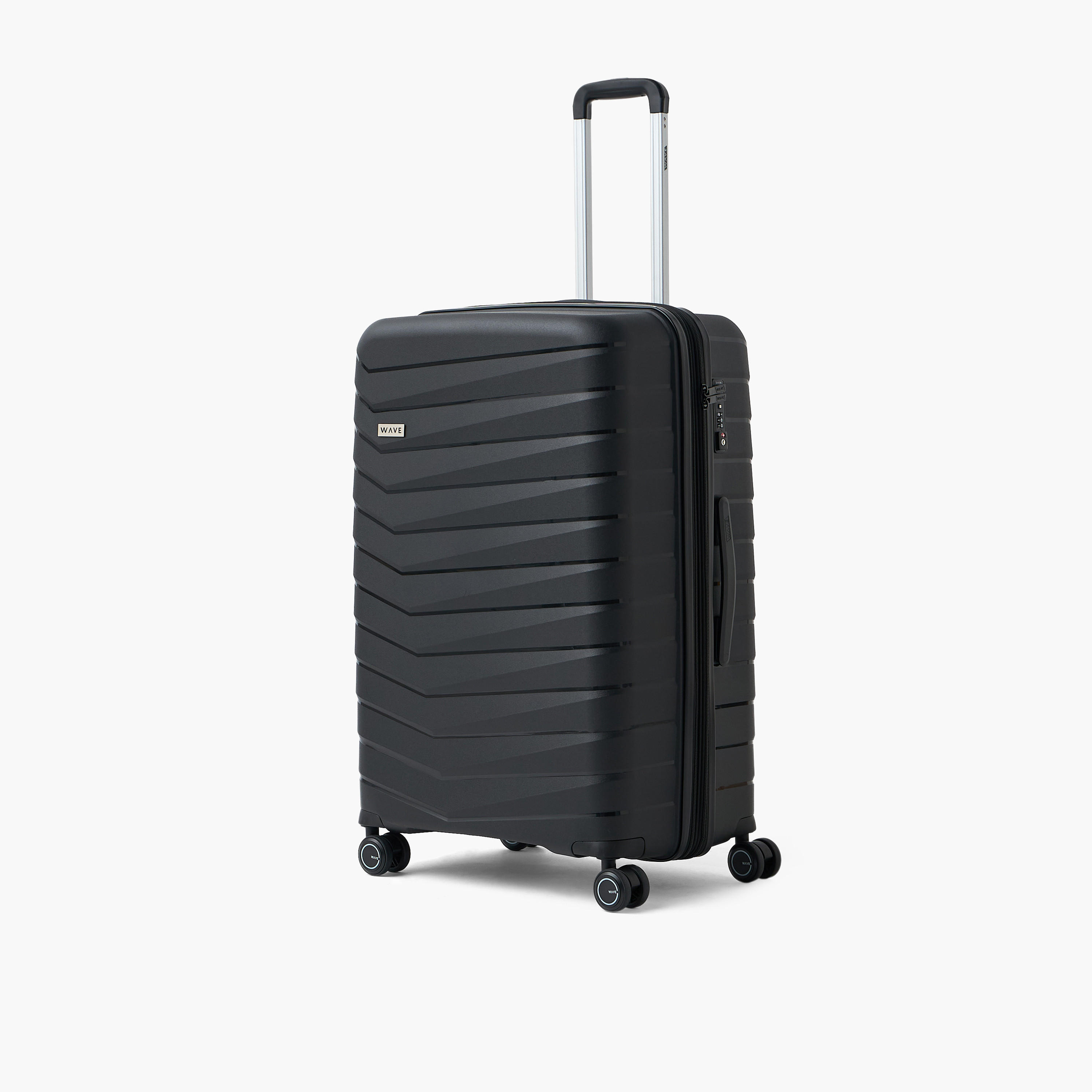WAVE Textured Hardcase Trolley Bag with Retractable Handle - Set of 3-travel-luggagesandbags-luggage-image-3