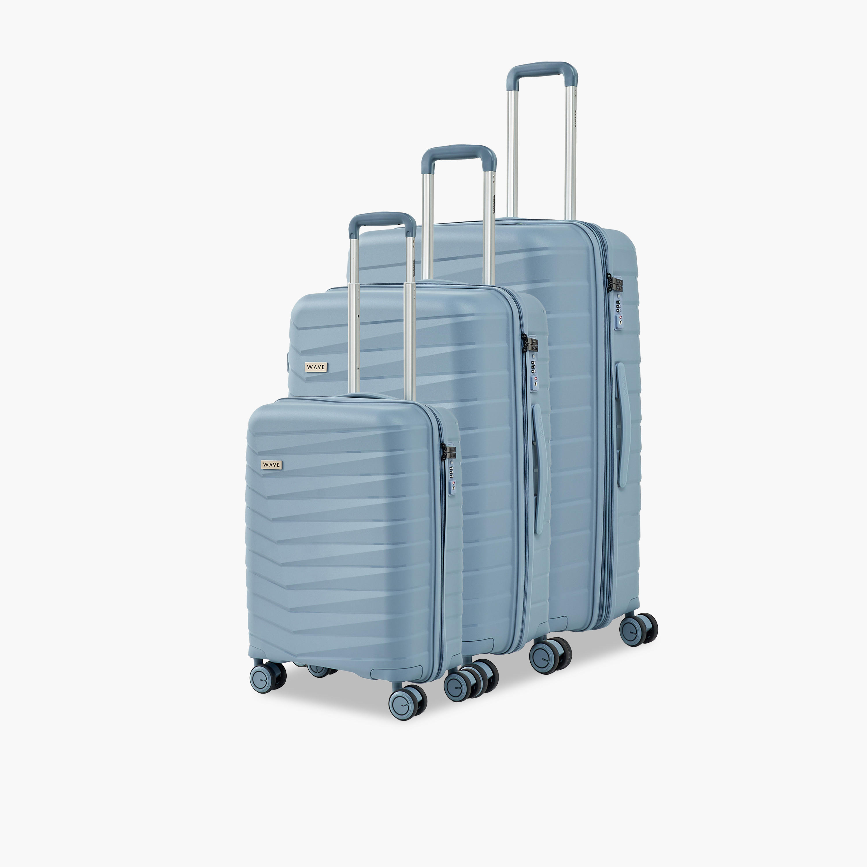 شنطة ترولي صلبة بارزة الملمس بمقبض قابل للسحب من ويف - طقم من 3-travel-luggagesandbags-luggage-image-10