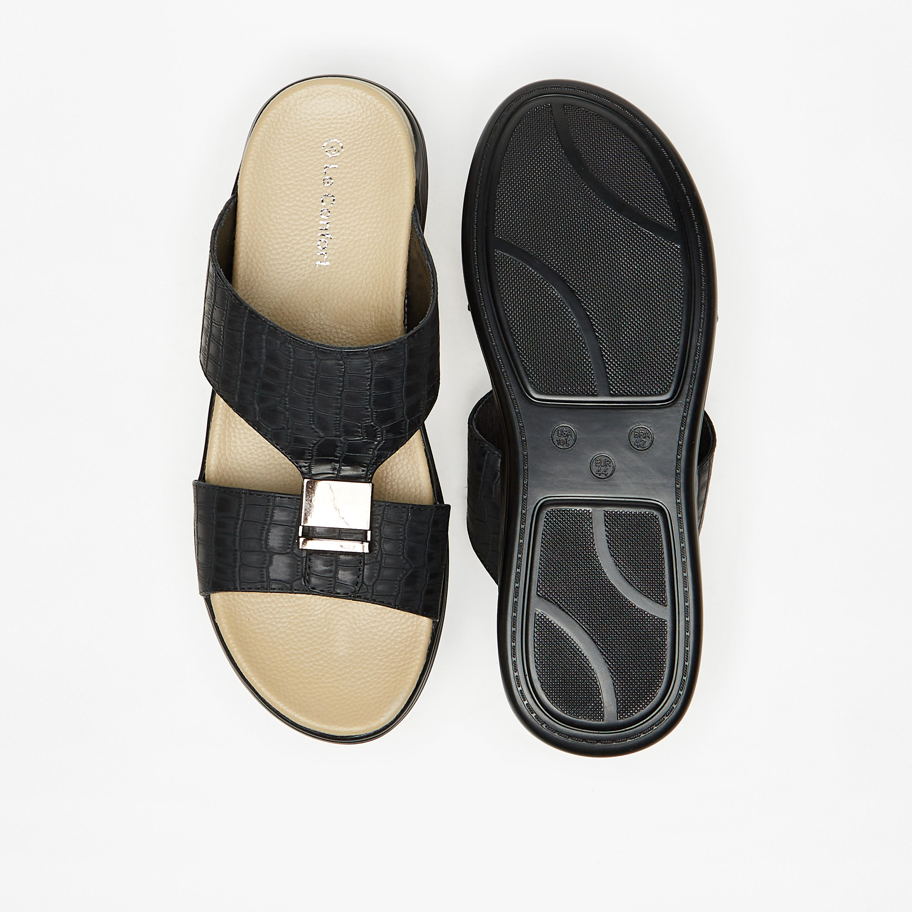 Le Confort Textured Slip-On Sandals-men-shoes-sandals-image-5