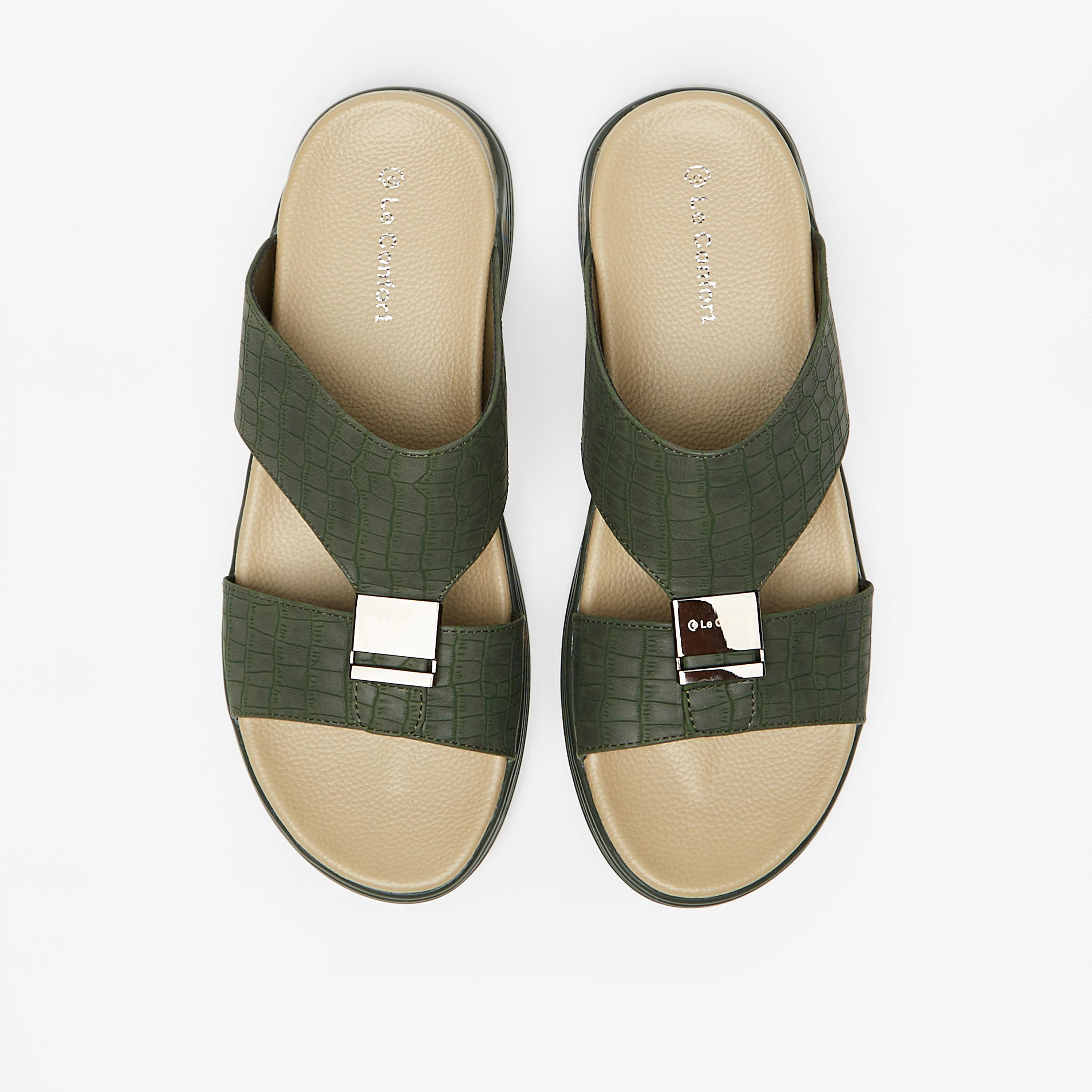 Le Confort Textured Slip-On Sandals-men-shoes-sandals-image-1