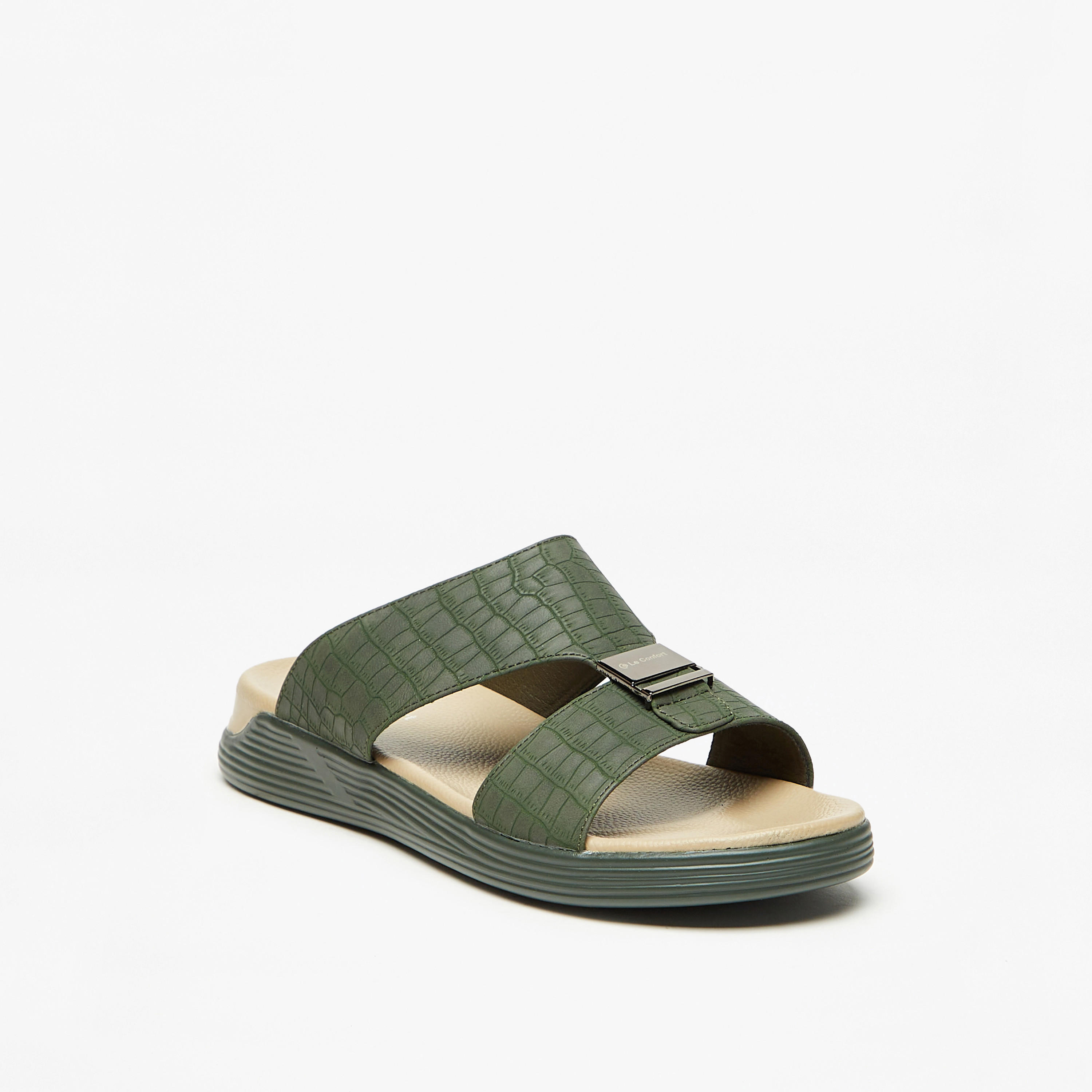 Le Confort Textured Slip-On Sandals-men-shoes-sandals-image-2