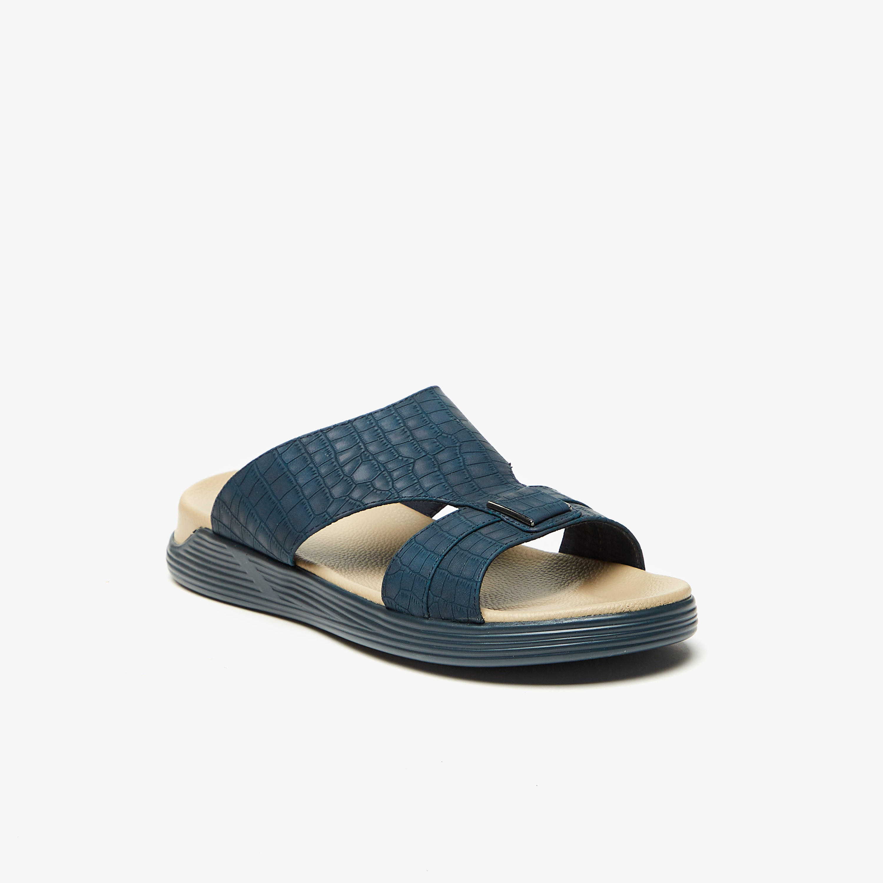 Le Confort Textured Slip-On Sandals-men-shoes-sandals-image-2