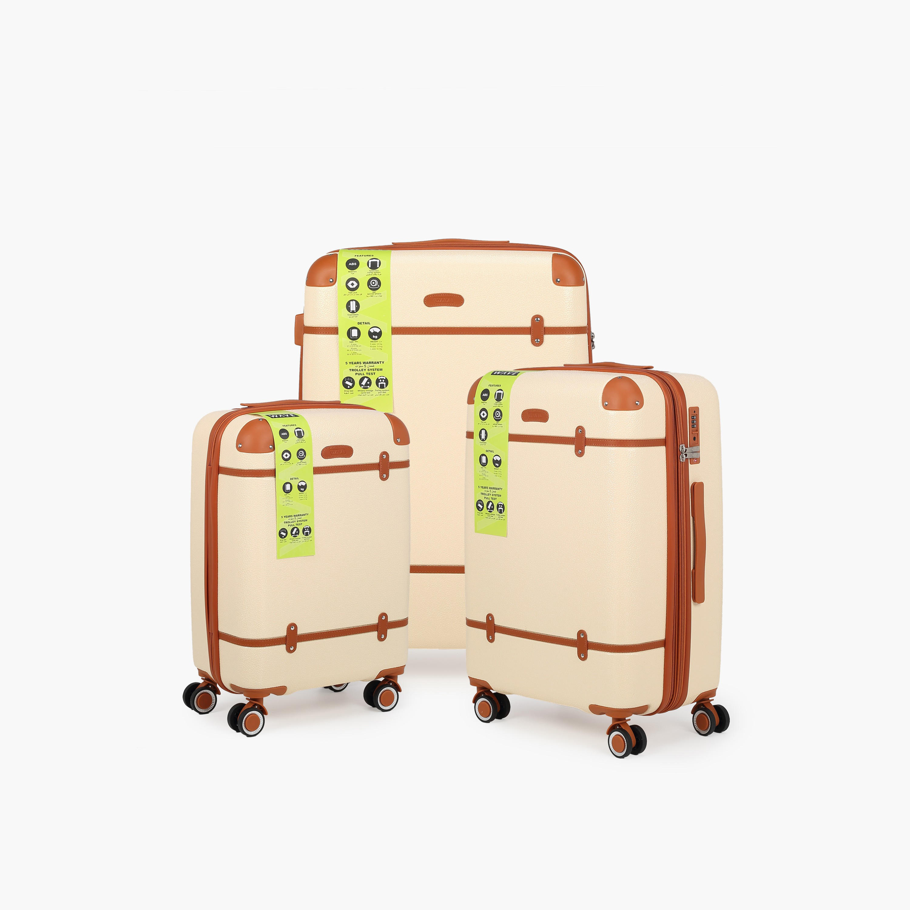 WAVE 3-Piece Hardcase Luggage Trolley Set with Lock-travel-luggagesandbags-luggage-image-6