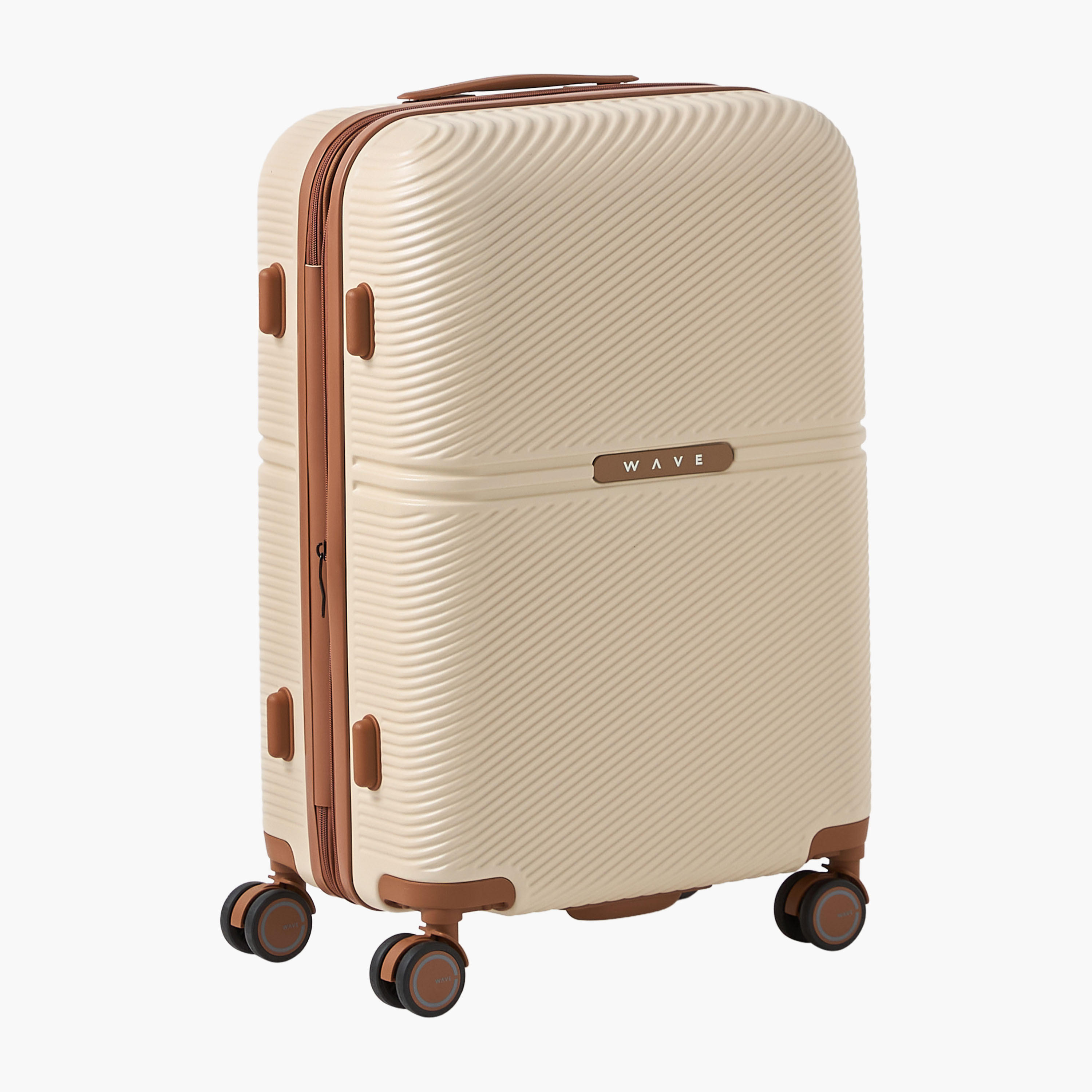 WAVE 3-Piece Textured Hardcase Luggage Trolley with Retractable Handle Set-travel-luggagesandbags-luggage-image-17