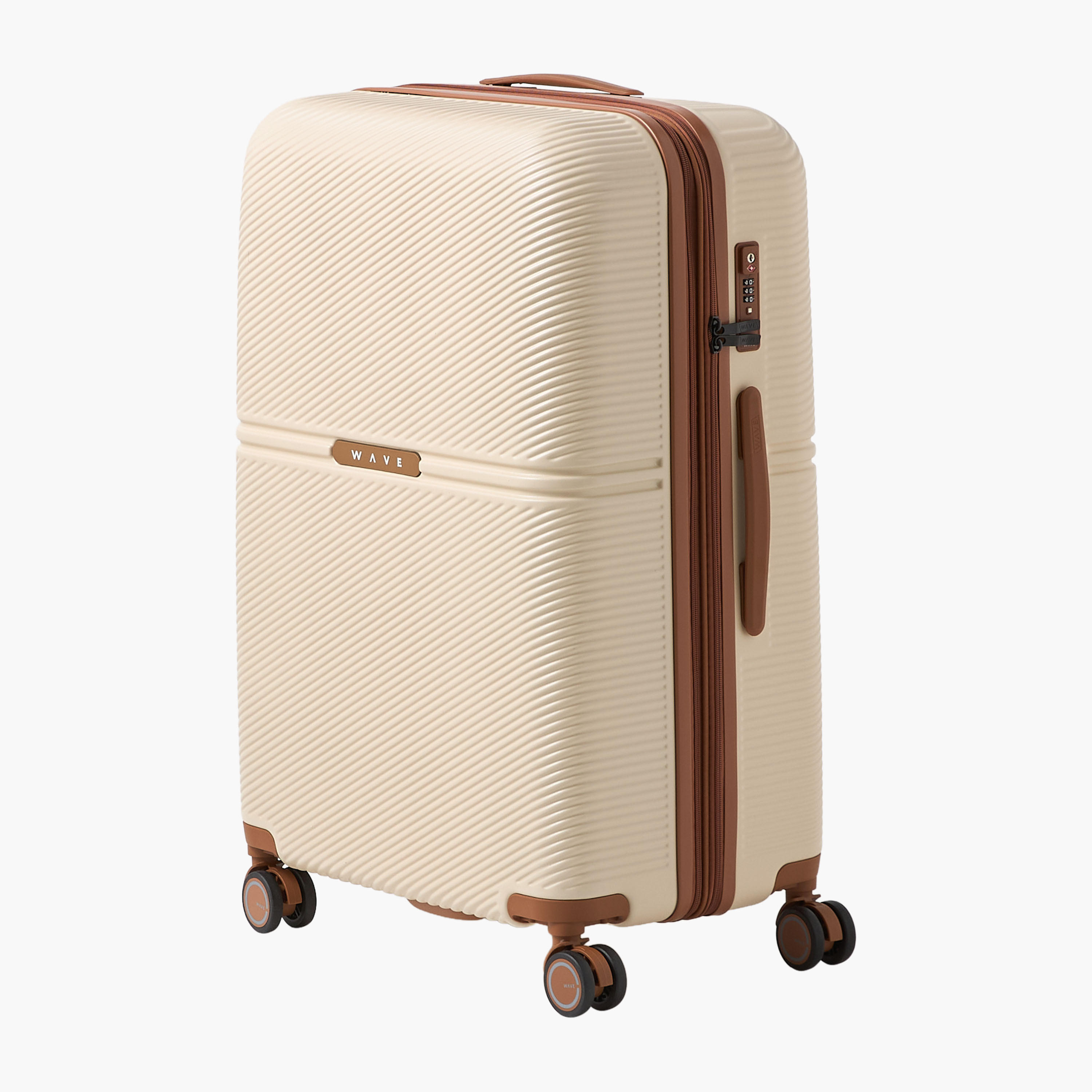 WAVE 3-Piece Textured Hardcase Luggage Trolley with Retractable Handle Set-travel-luggagesandbags-luggage-image-18