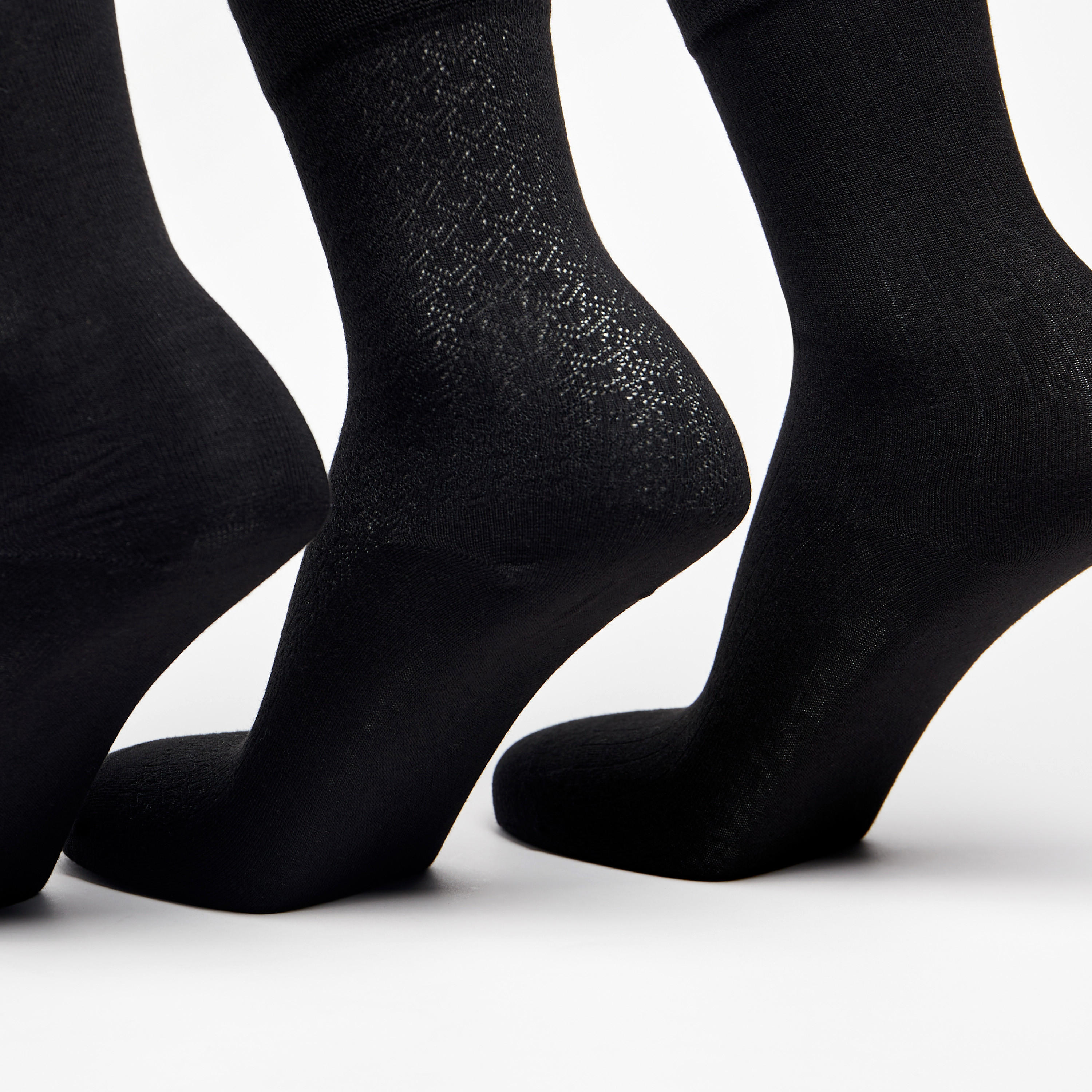 Duchini Textured Crew Length Socks - Set of 3-men-socks-image-2