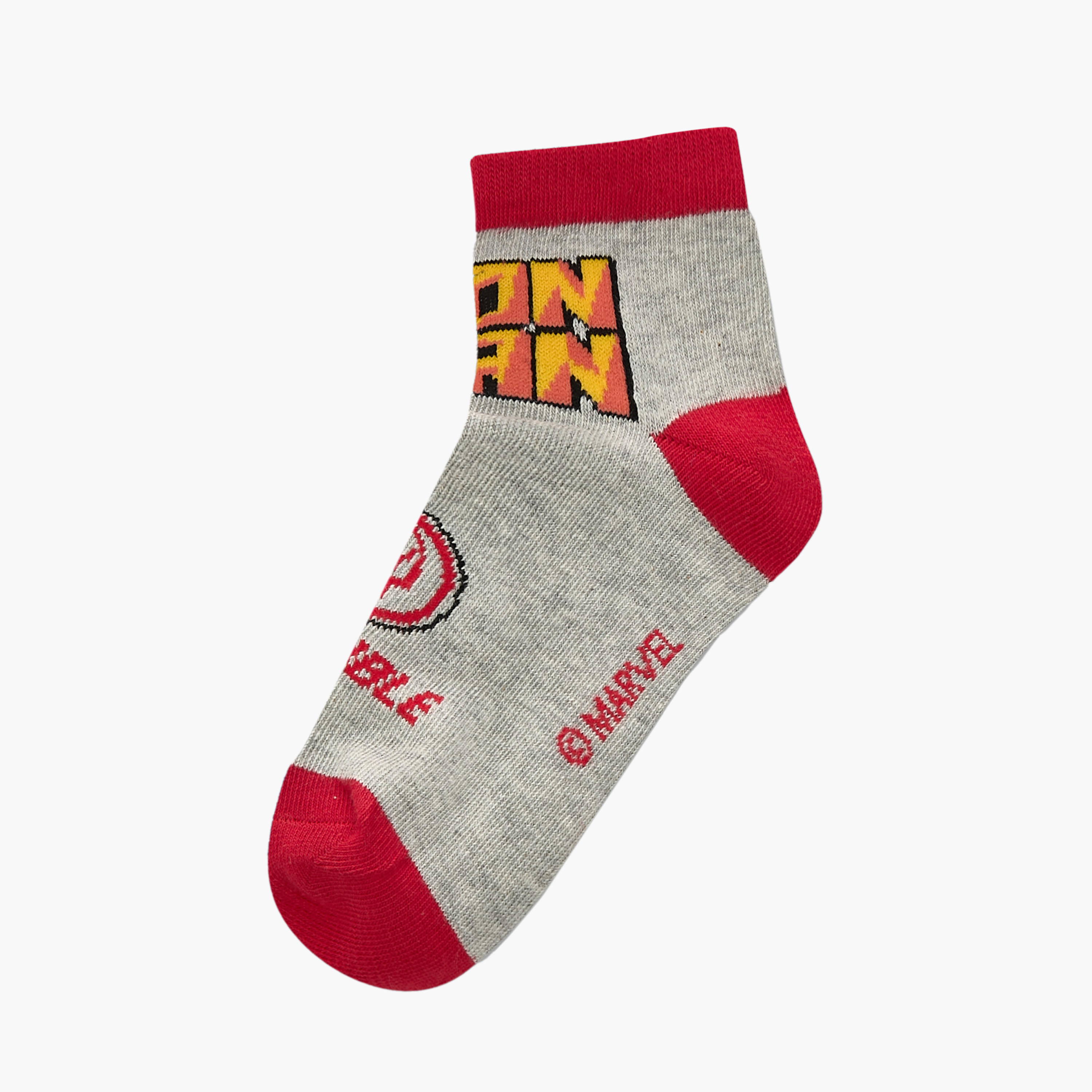 جوارب طول الكاحل بطبعات أفينجرز- طقم من 3 أزواج-boys-accessories-socks-image-2