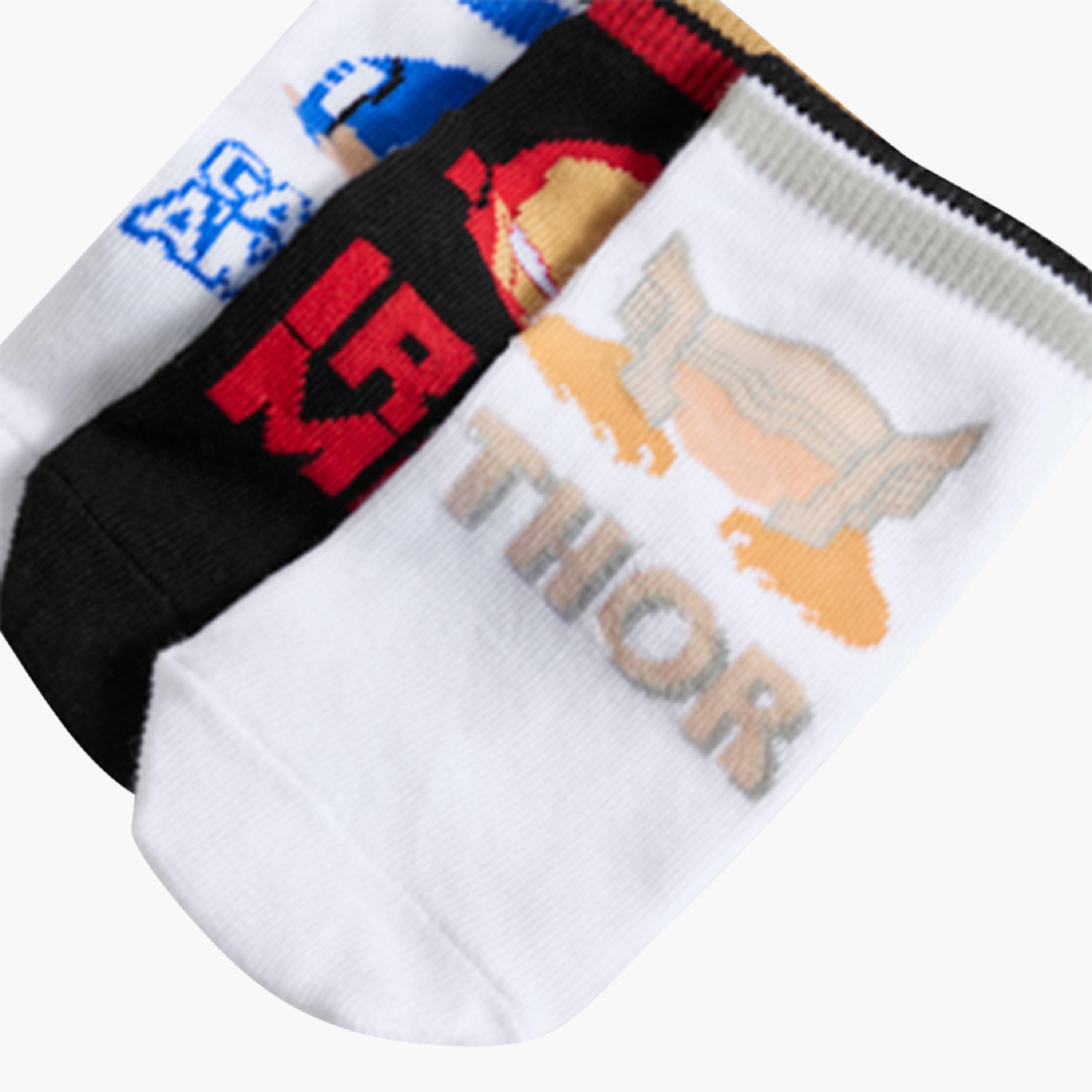 Pack of 5 Marvel Boys Socks Ankle Length Avengers Print-boys-accessories-socks-image-5