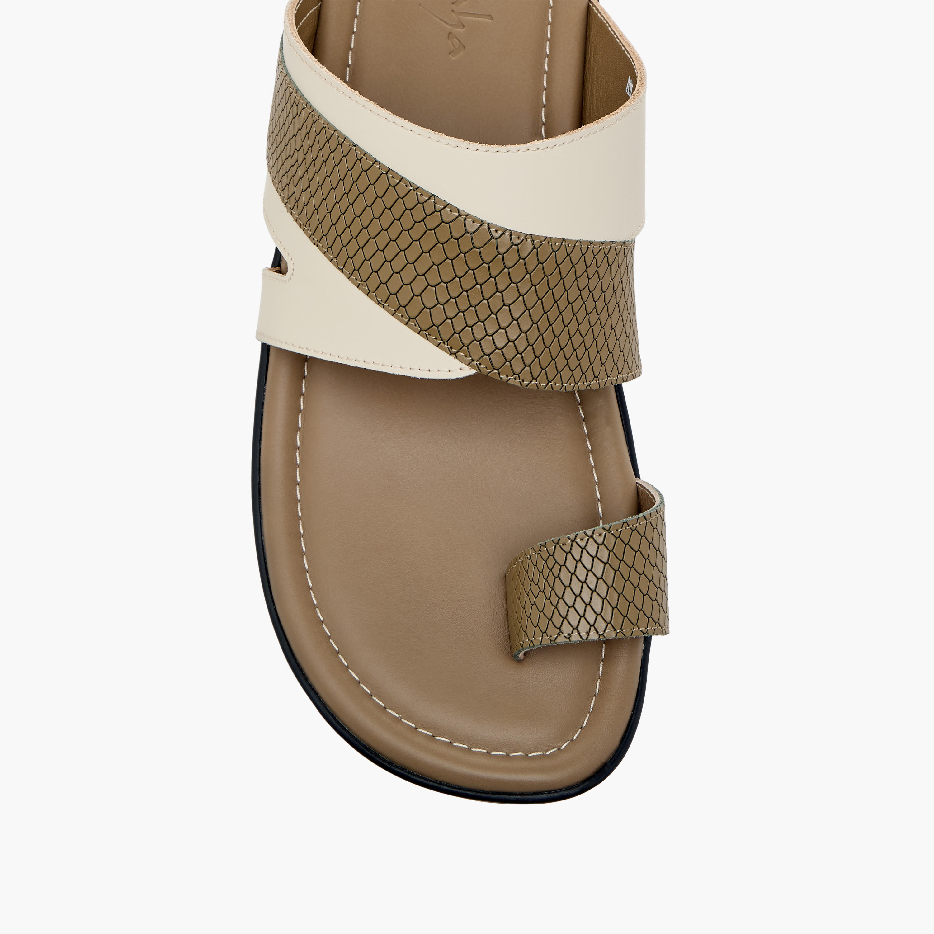 صندل عربي سهل الارتداء وبارز الملمس بحلقة إصبع من الواحة-men-shoes-sandals-image-3