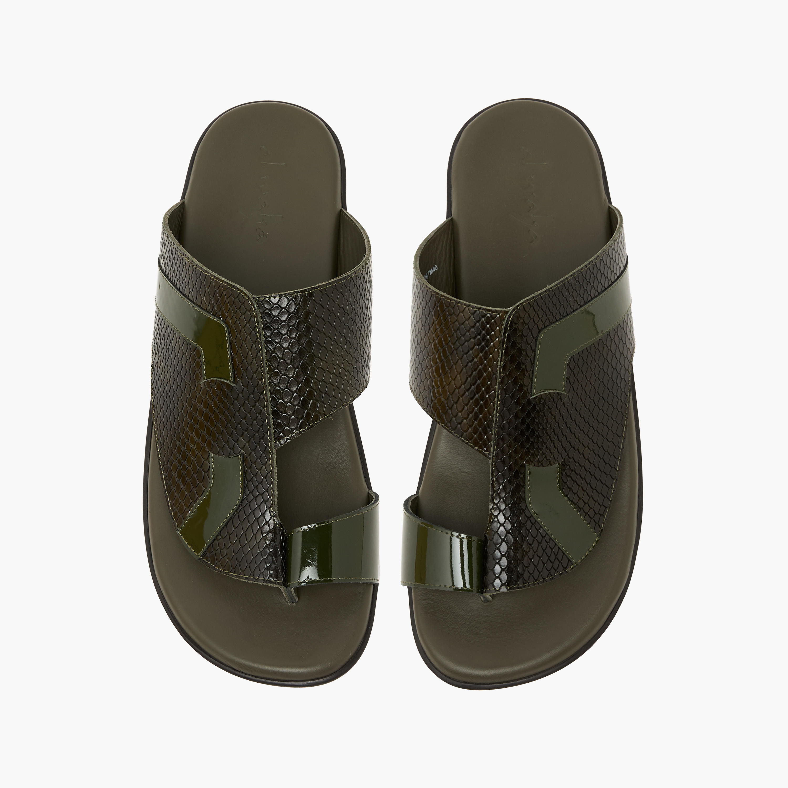 صندل عربي جلد سهل الارتداء للرجال من الواحة-men-shoes-sandals-image-1