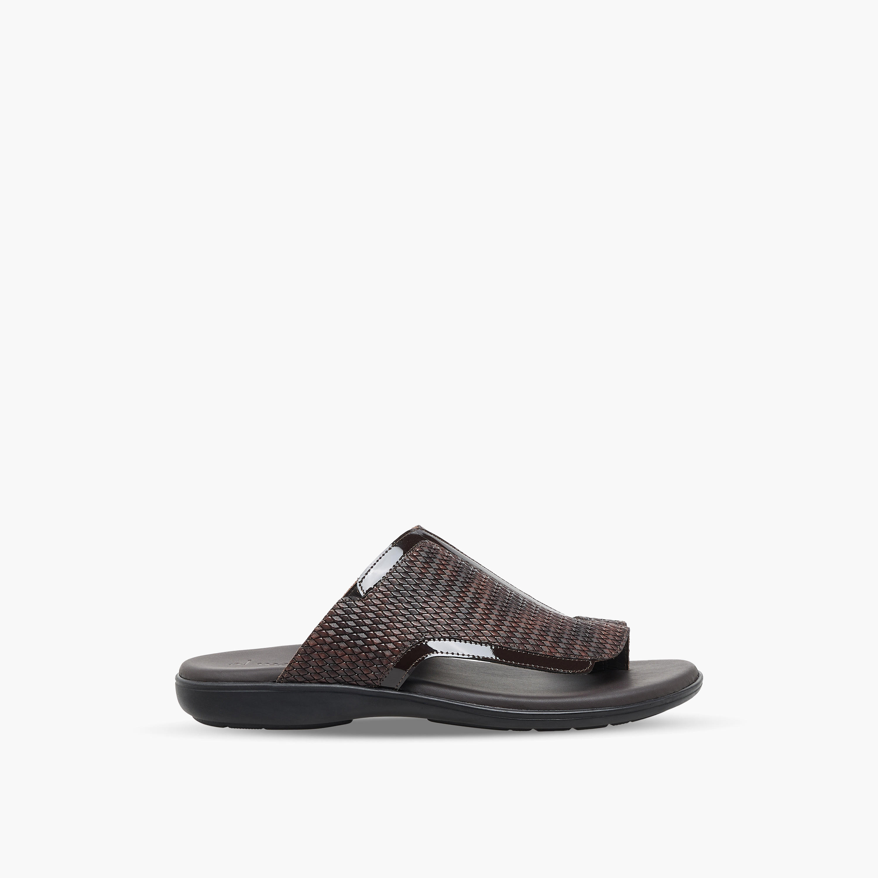 Al Waha Men Textured Leather Arabic Sandals-men-shoes-sandals-image-3