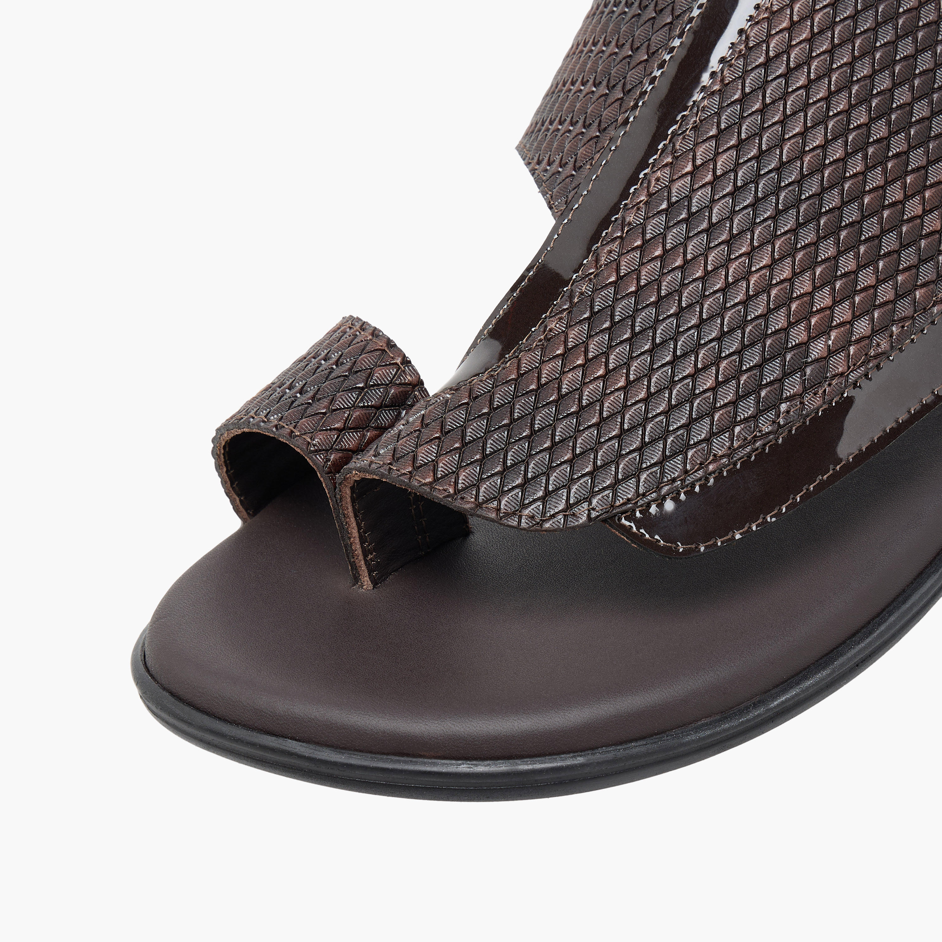 Al Waha Men Textured Leather Arabic Sandals-men-shoes-sandals-image-7