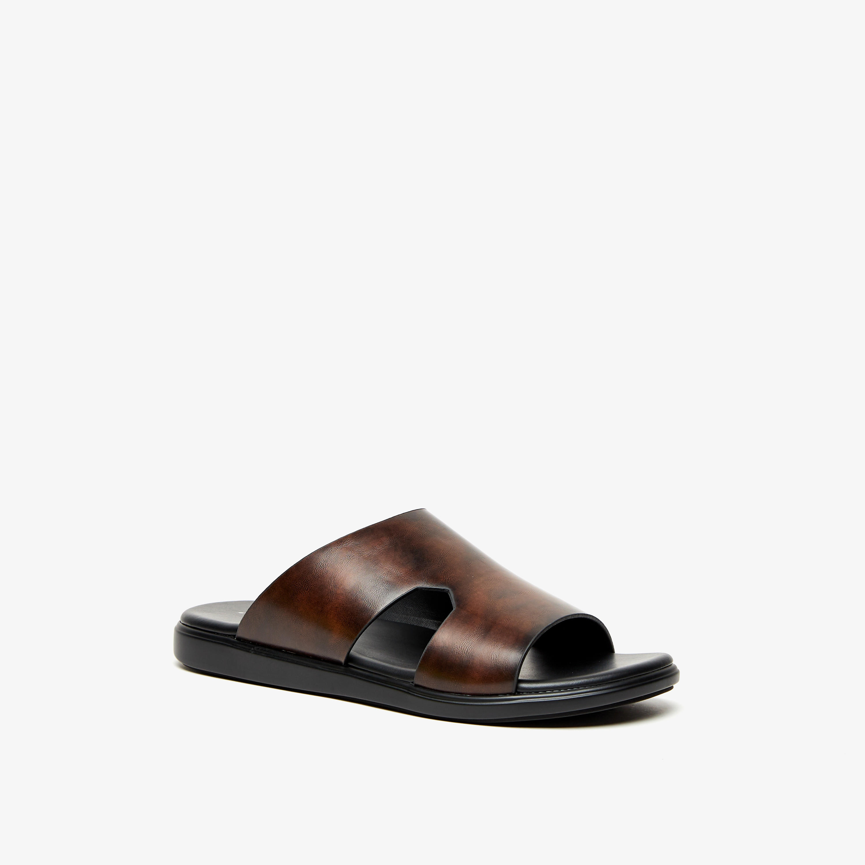 صندل عربي سادة سهل الارتداء من الواحة-men-shoes-sandals-image-2