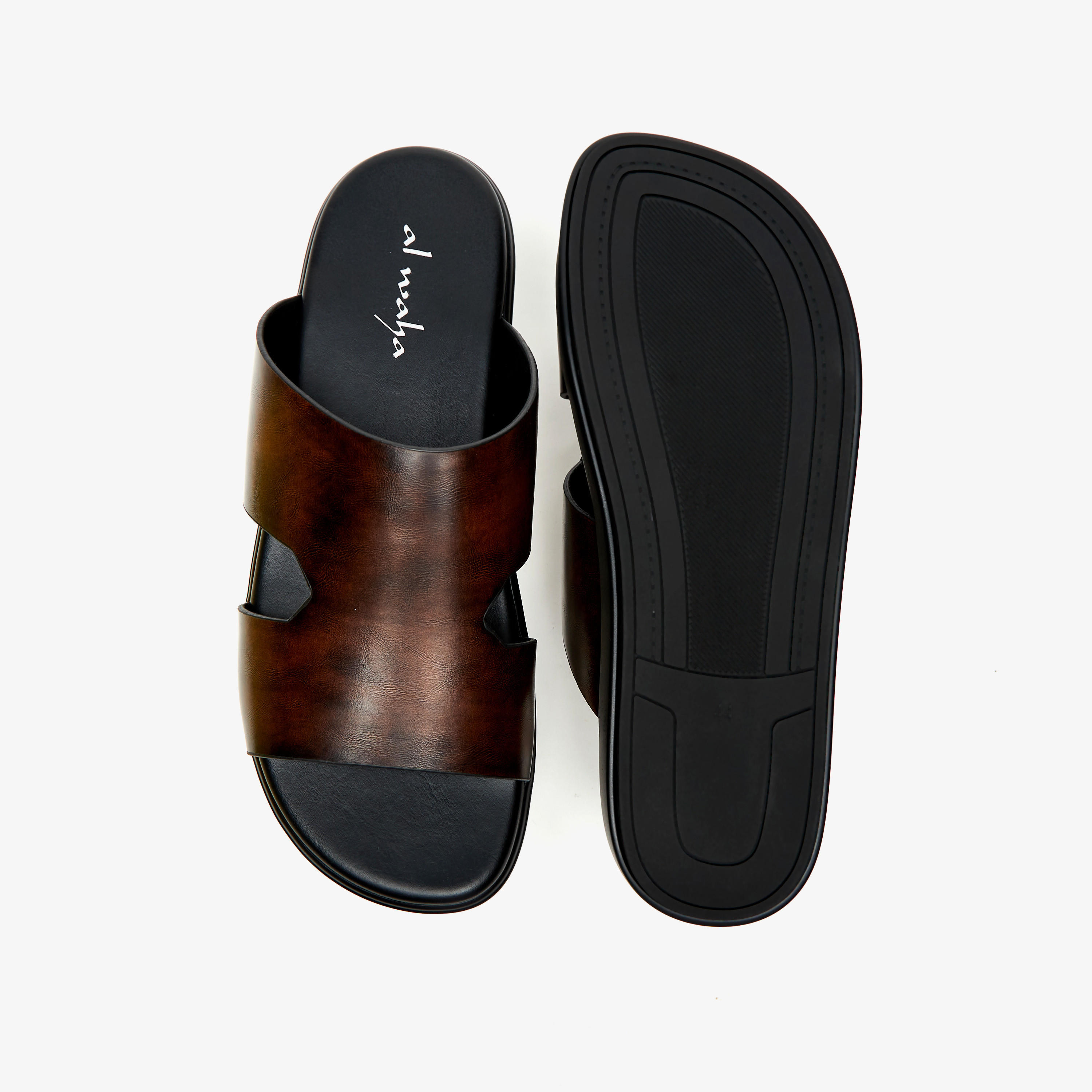صندل عربي سادة سهل الارتداء من الواحة-men-shoes-sandals-image-5