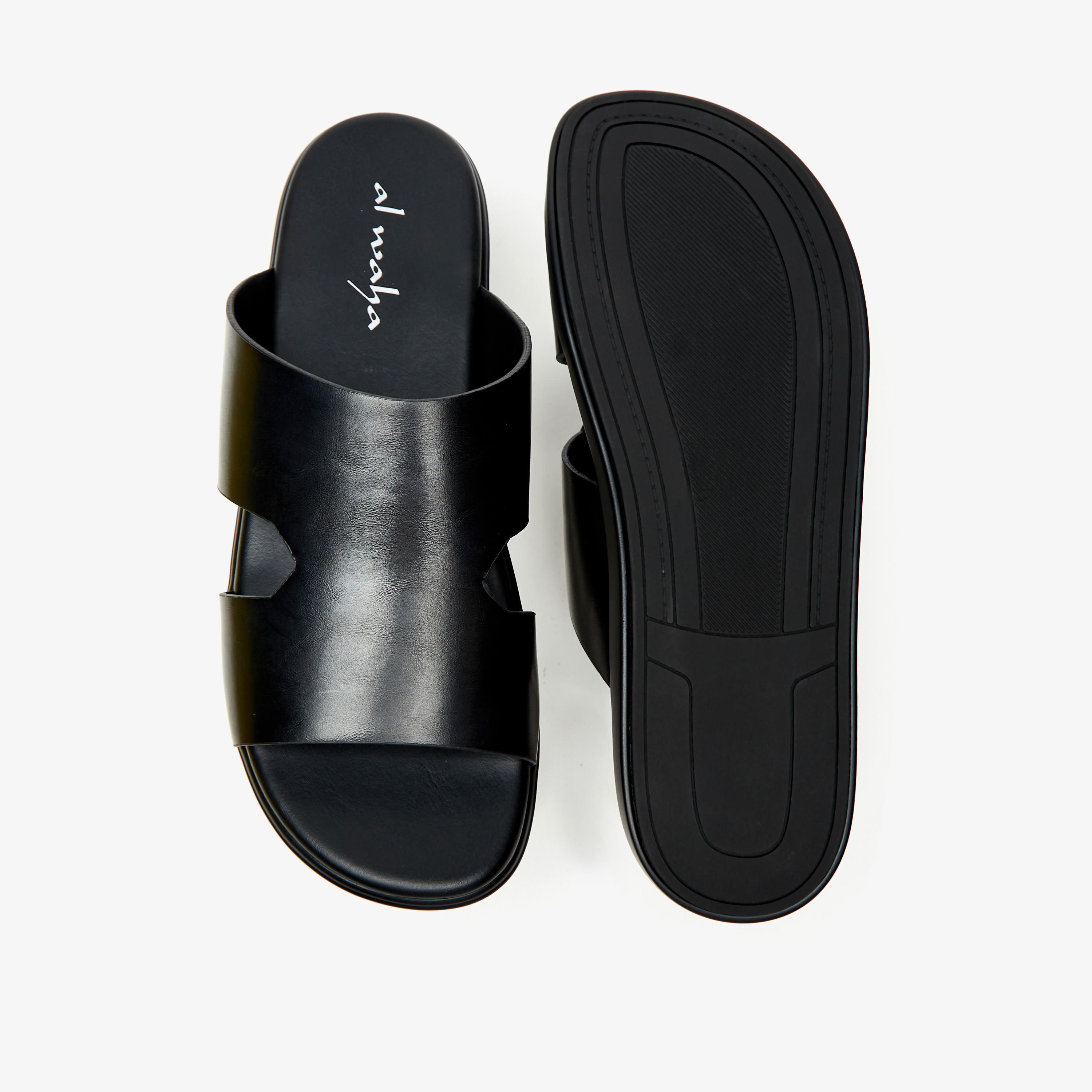 صندل عربي سادة سهل الارتداء من الواحة-men-shoes-sandals-image-1