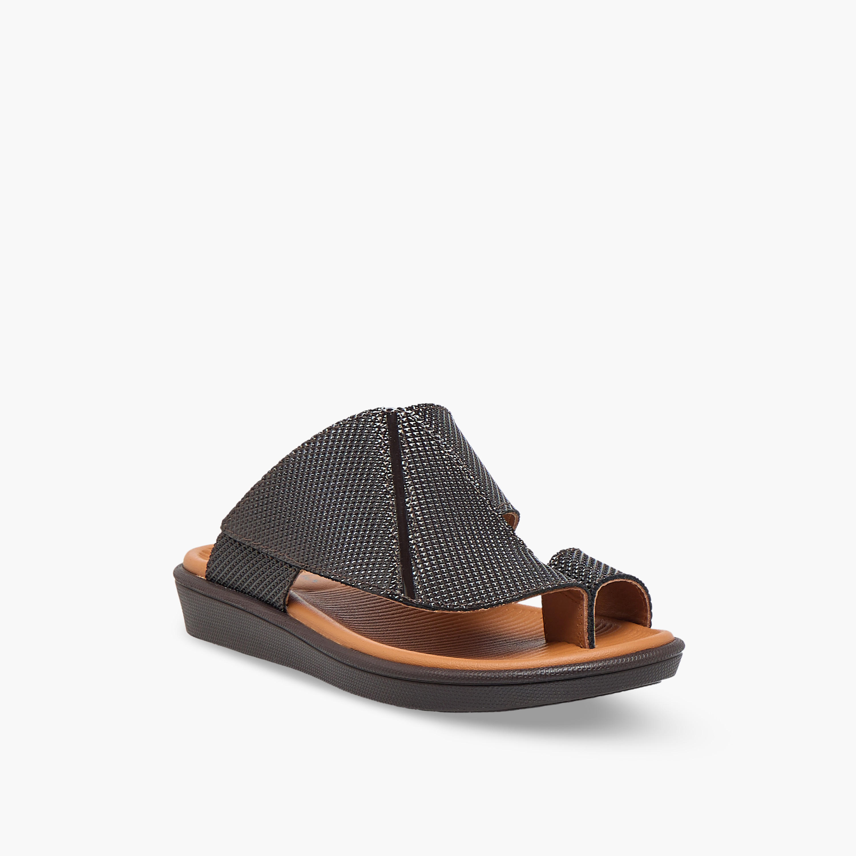 صندل عربي جلد سهل الارتداء للأولاد من الواحة-boys-shoes-sandals-image-2