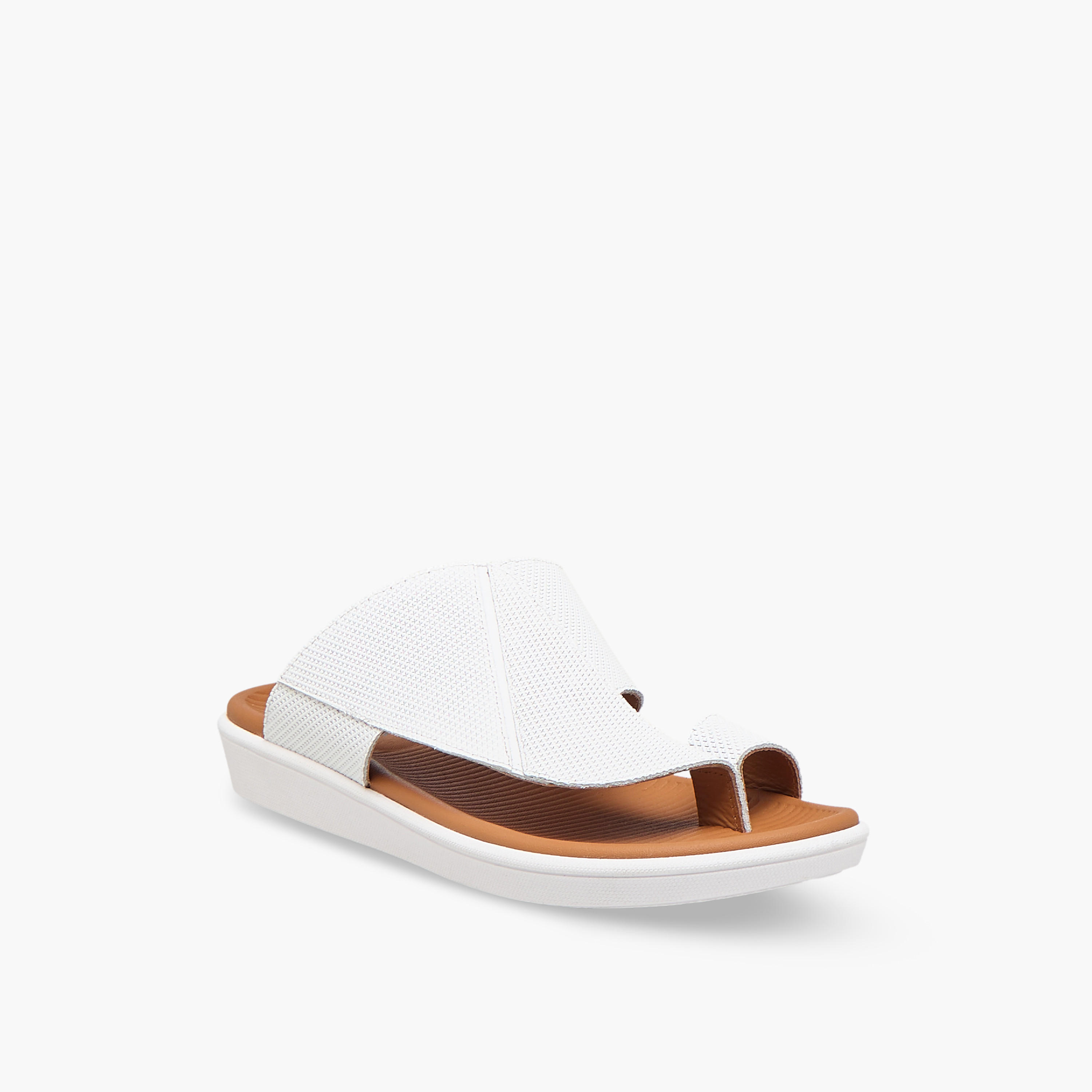 Al Waha Boys Slip-On Leather Arabic Sandals-boys-shoes-sandals-image-2