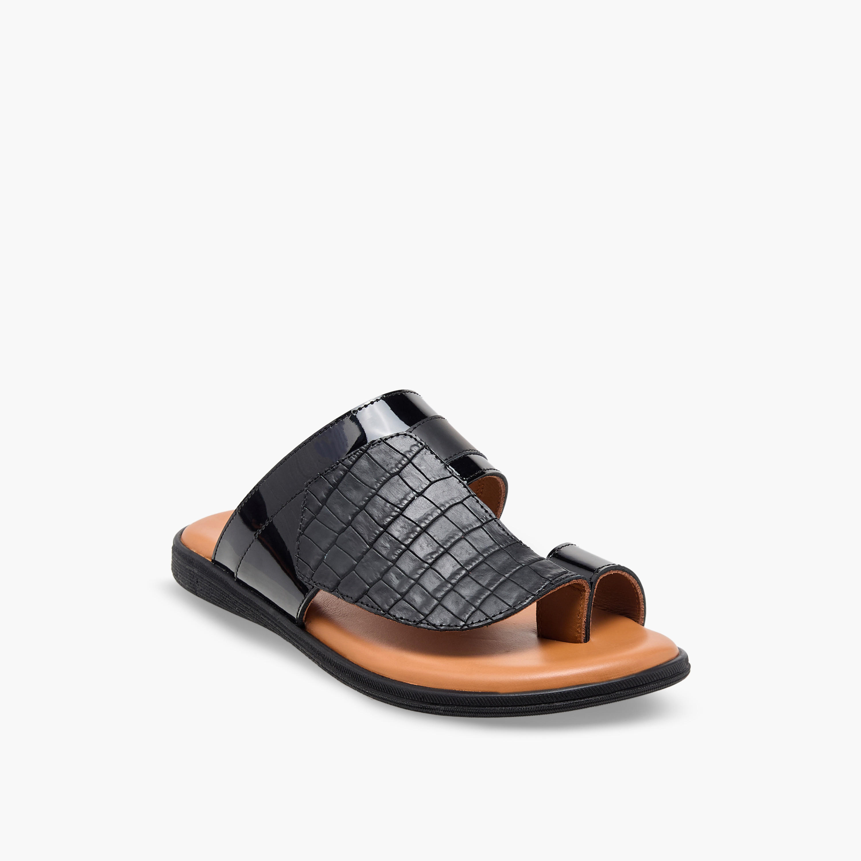 صندل عربي جلد سهل الارتداء للأولاد من الواحة-boys-shoes-sandals-image-2