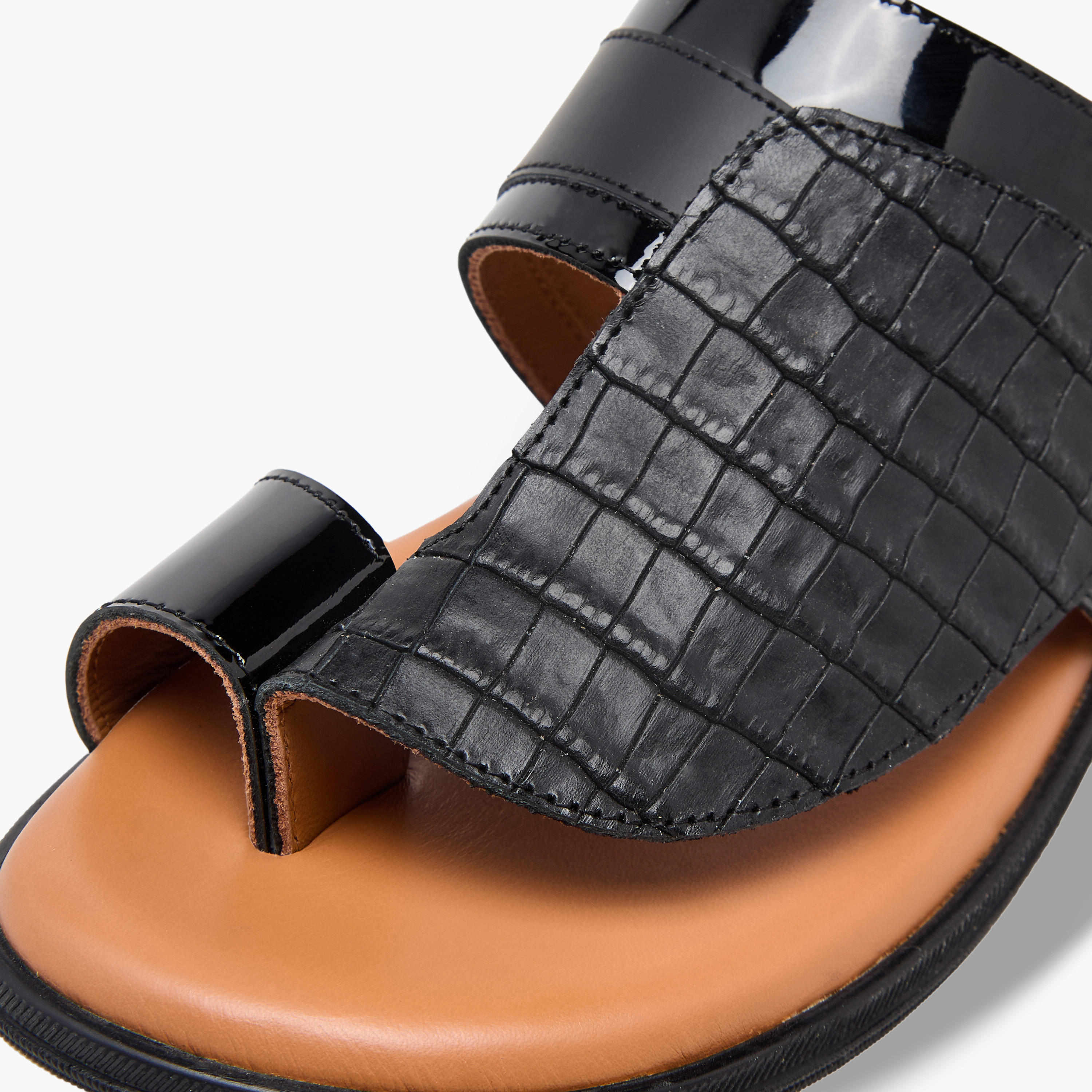 صندل عربي جلد سهل الارتداء للأولاد من الواحة-boys-shoes-sandals-image-6