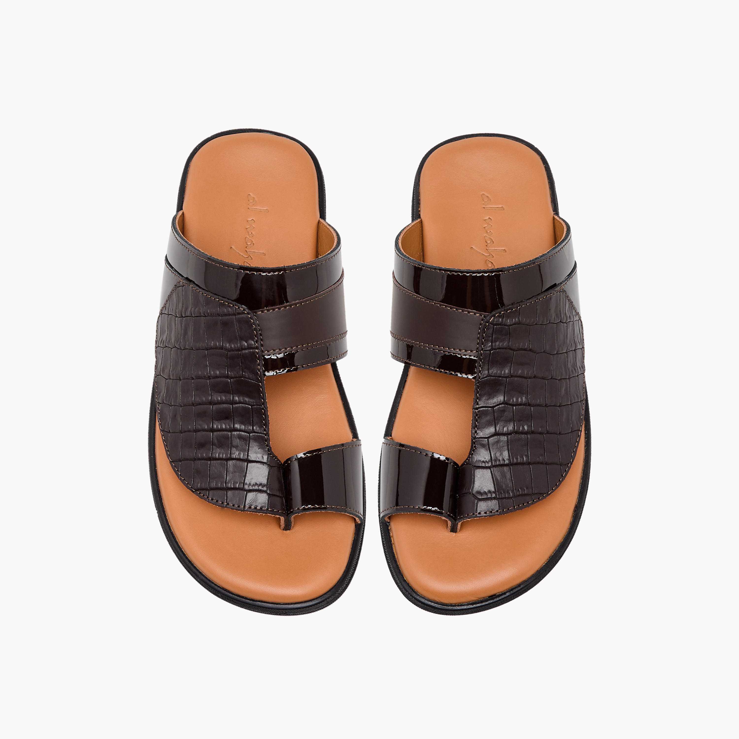 صندل عربي جلد سهل الارتداء للأولاد من الواحة-boys-shoes-sandals-image-1
