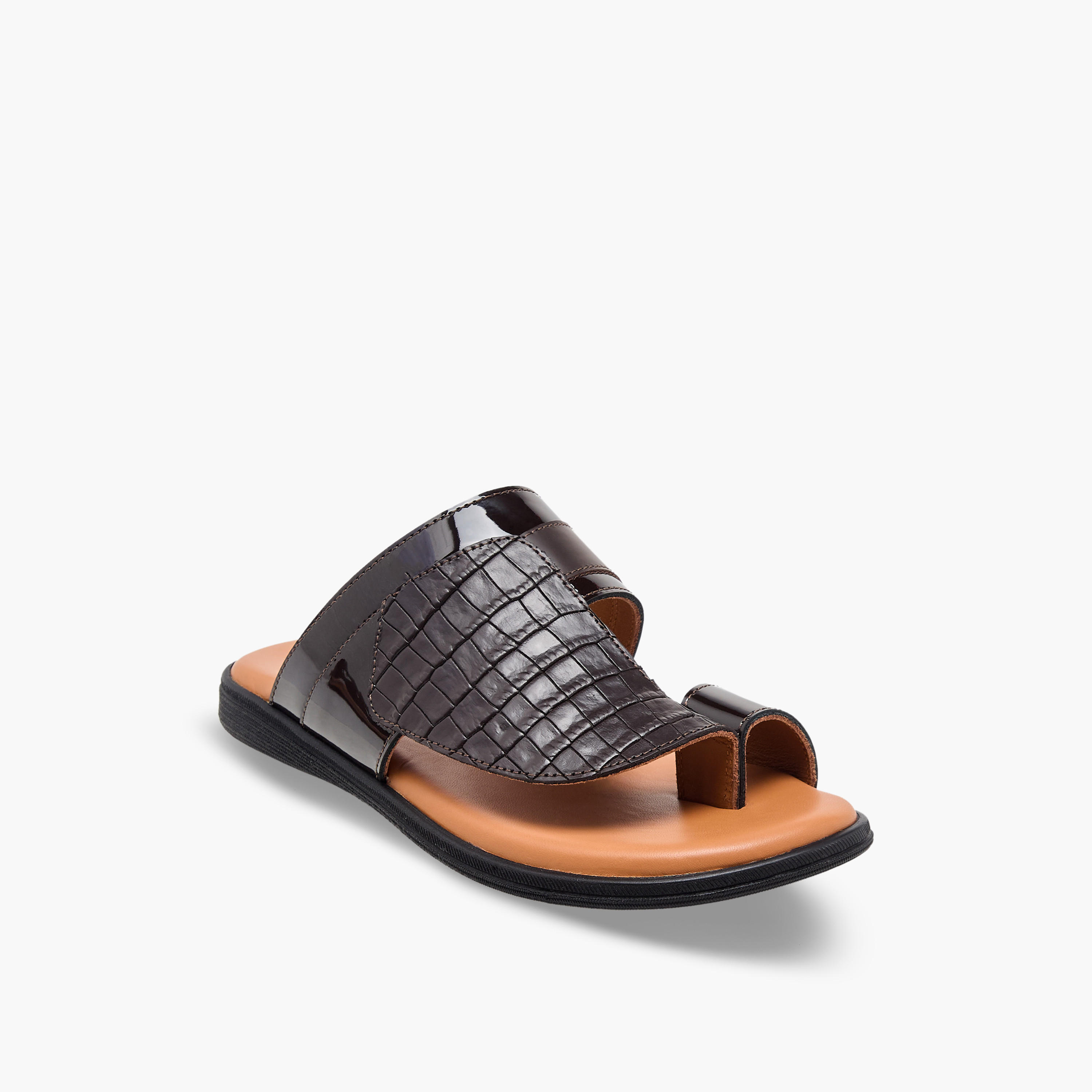 صندل عربي جلد سهل الارتداء للأولاد من الواحة-boys-shoes-sandals-image-2