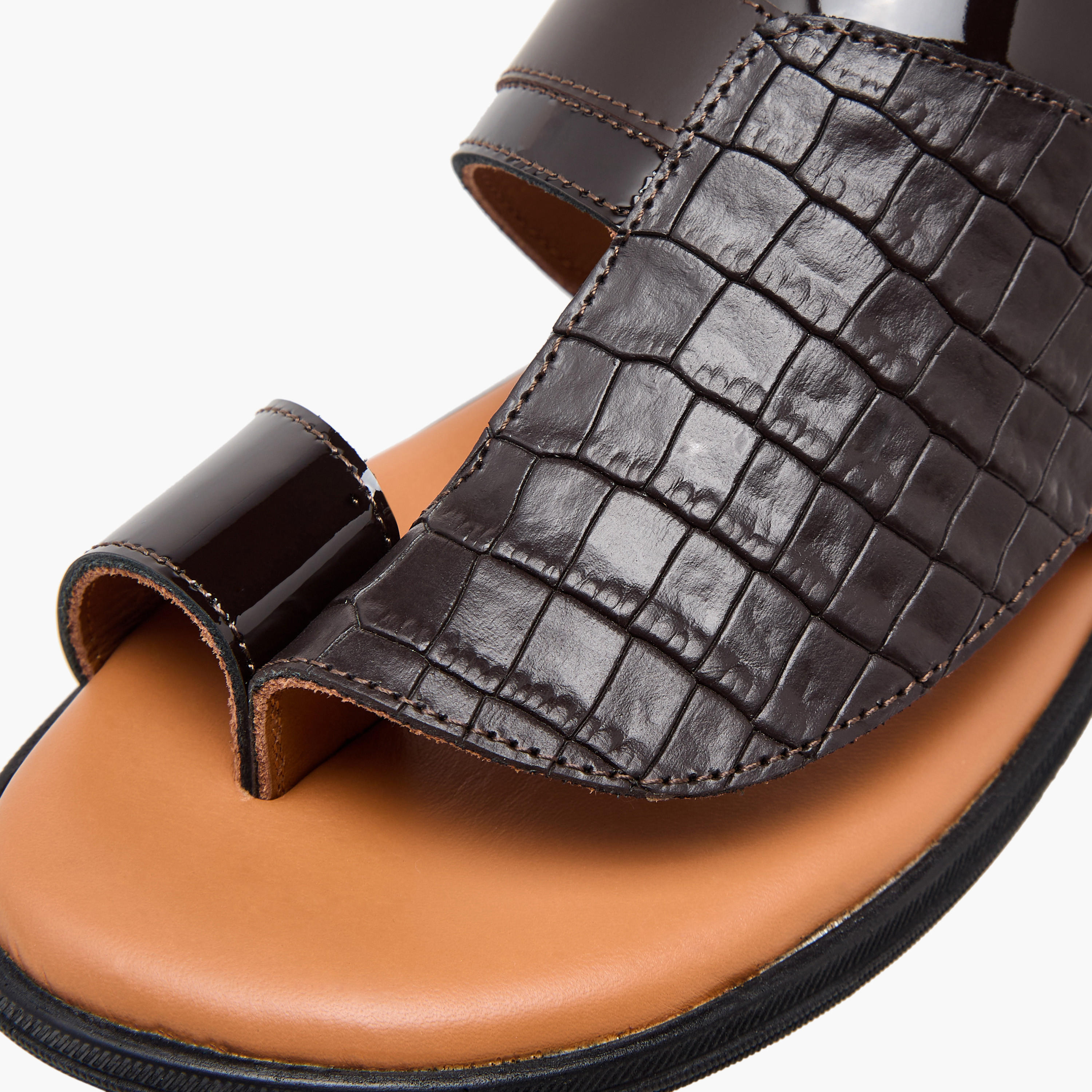 صندل عربي جلد سهل الارتداء للأولاد من الواحة-boys-shoes-sandals-image-6