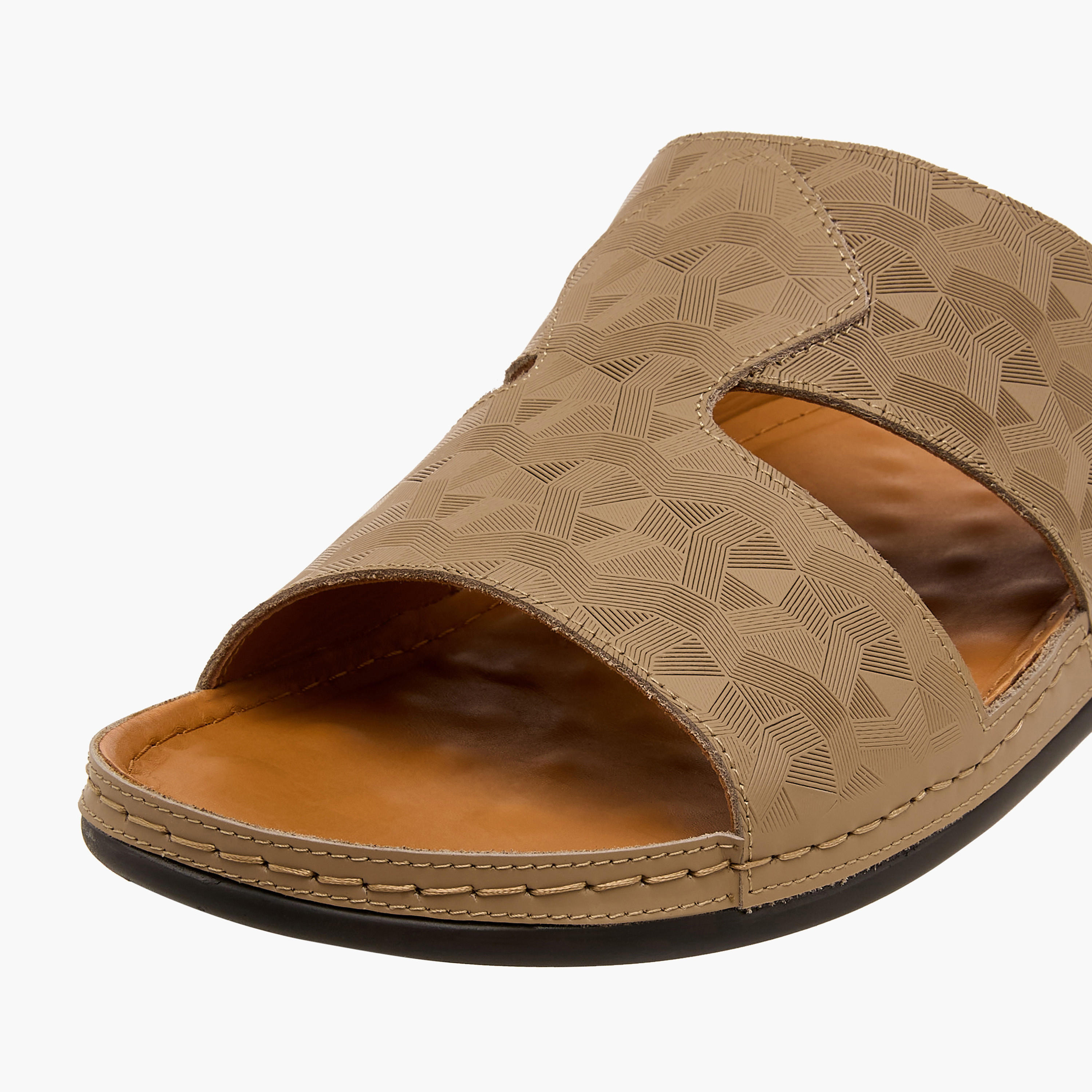 Al Waha Men Leather Arabic Sandals-men-shoes-sandals-image-4