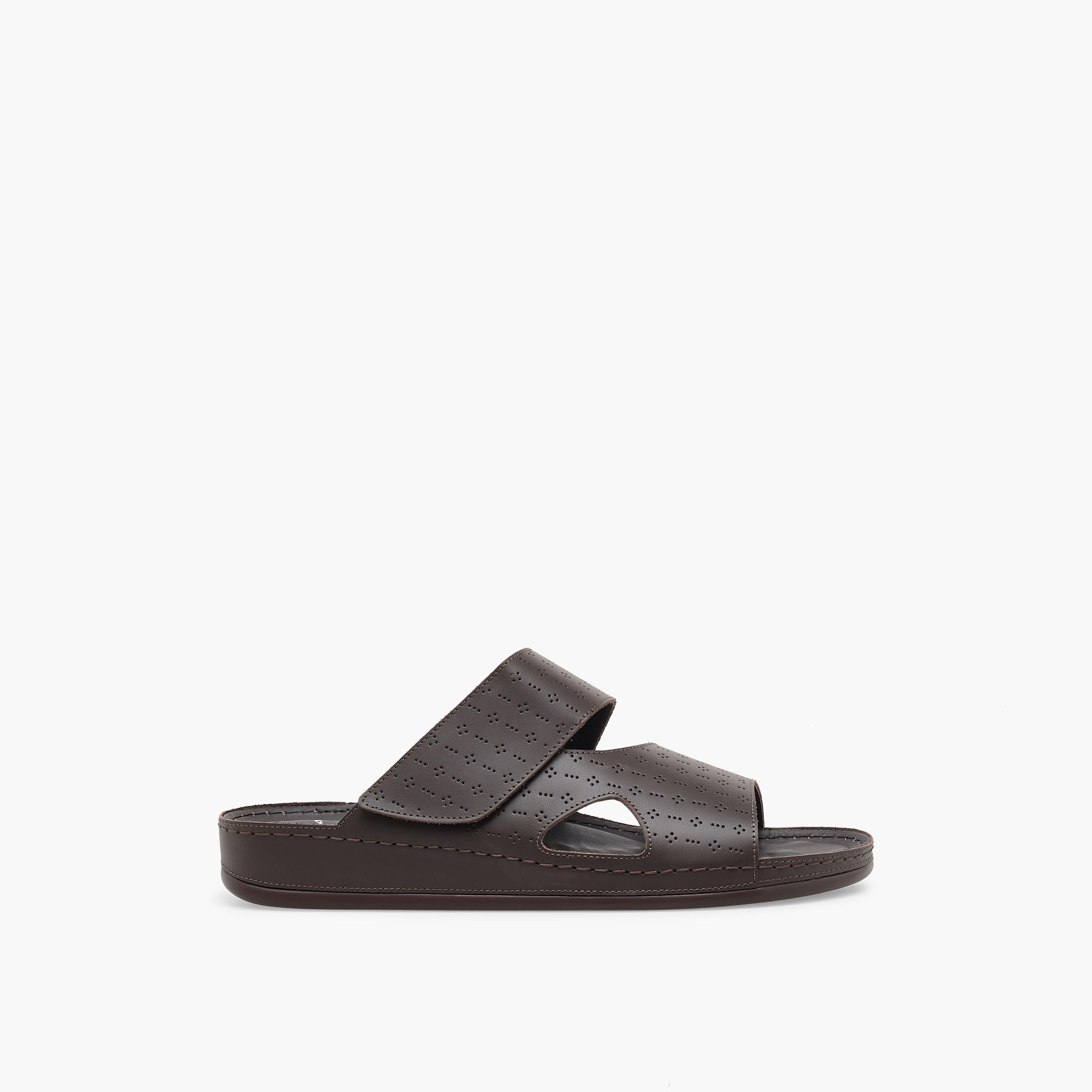 Al Waha Men Perforated Design Arabic Sandals-men-shoes-sandals-image-3