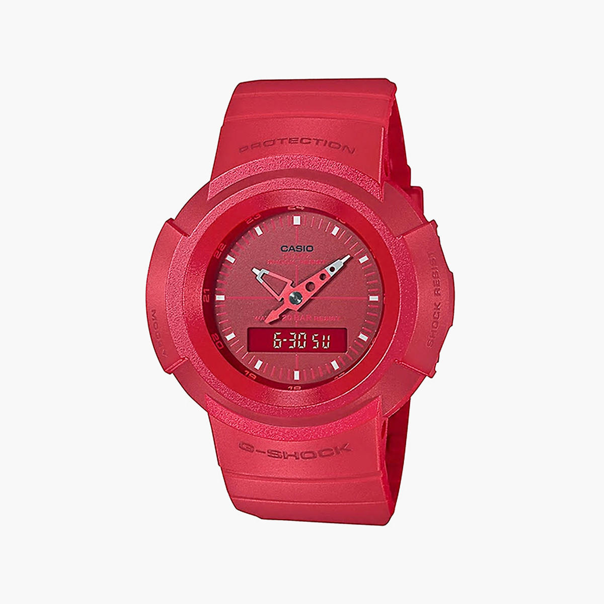 ساعة كاسيو جي-شوك للجنسين باللون الأحمر أنالوج رقمية للمعصم-men-watchesandjewellery-watches-image-1