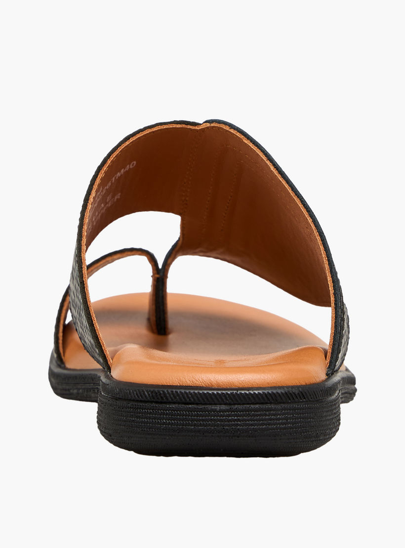 Al Waha Boys Textured Arabic Sandals-boys-shoes-sandals-image-5