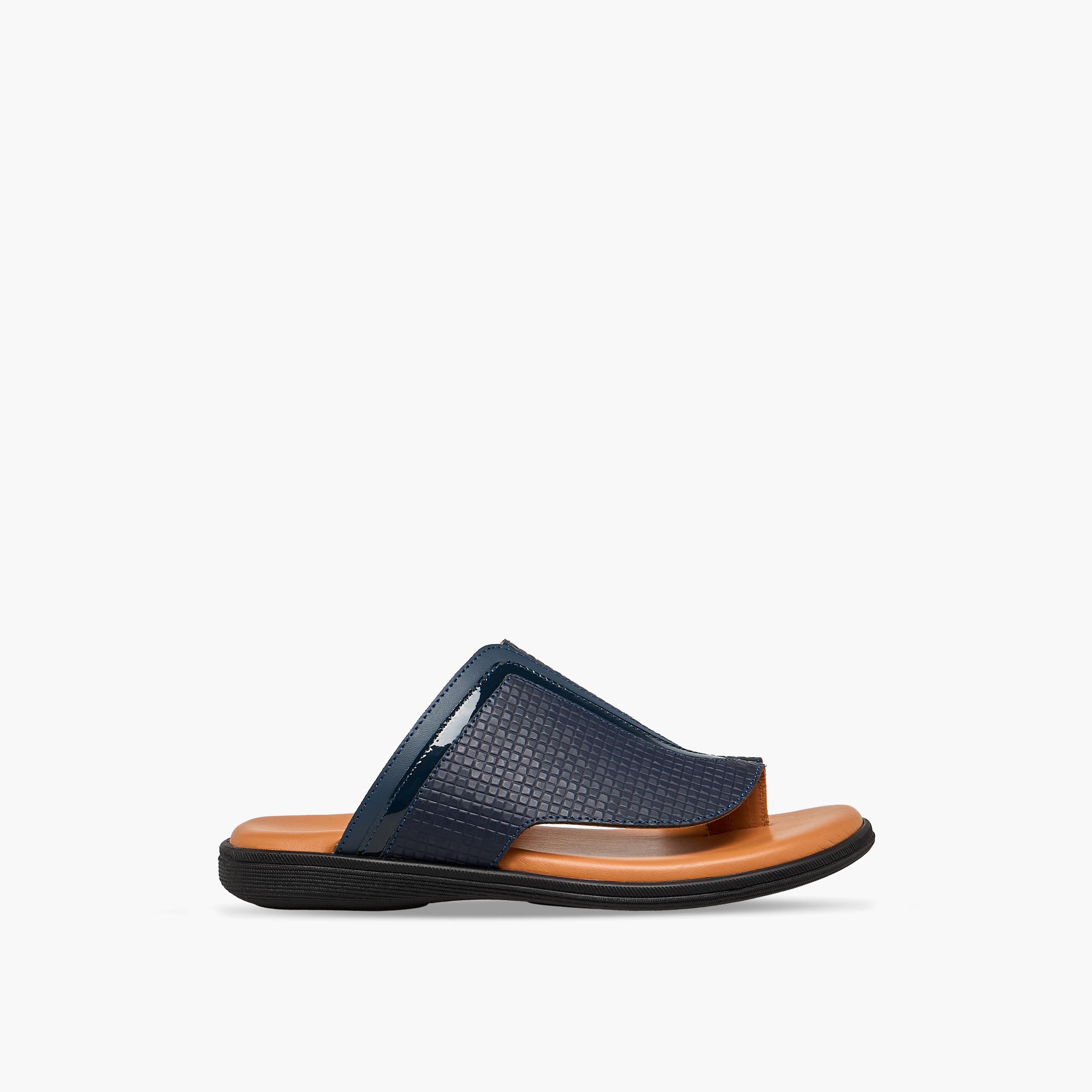 Al Waha Boys Textured Arabic Sandals-boys-shoes-sandals-image-3