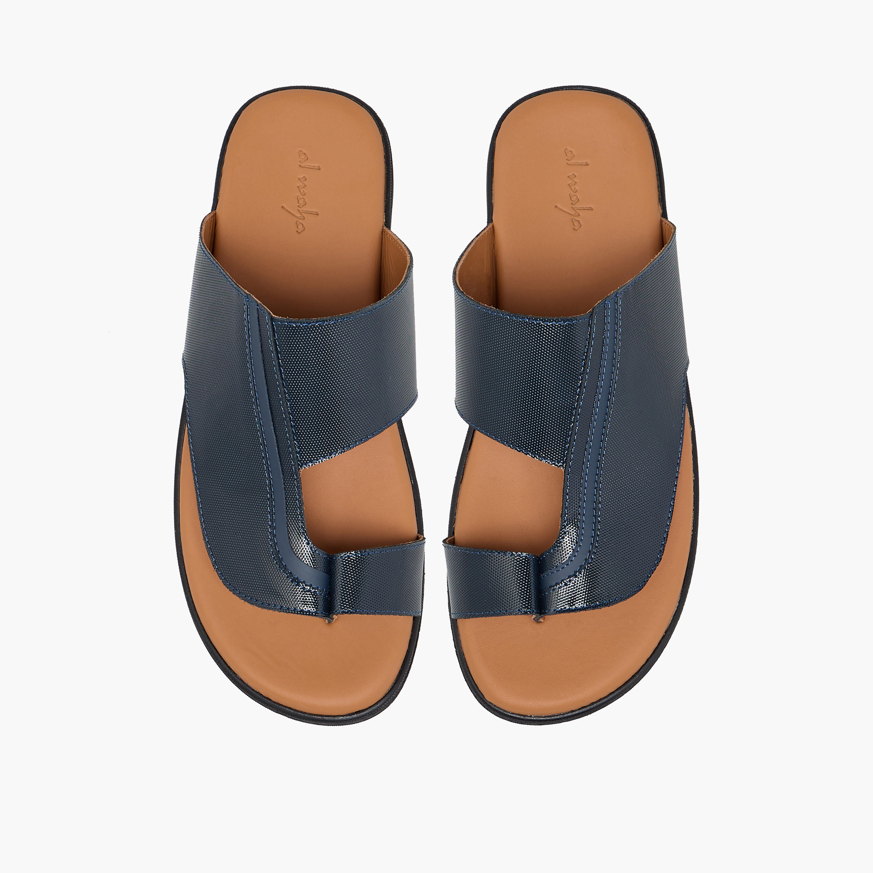 Al Waha Boys Slip-On Leather Arabic Sandals-boys-shoes-sandals-image-1