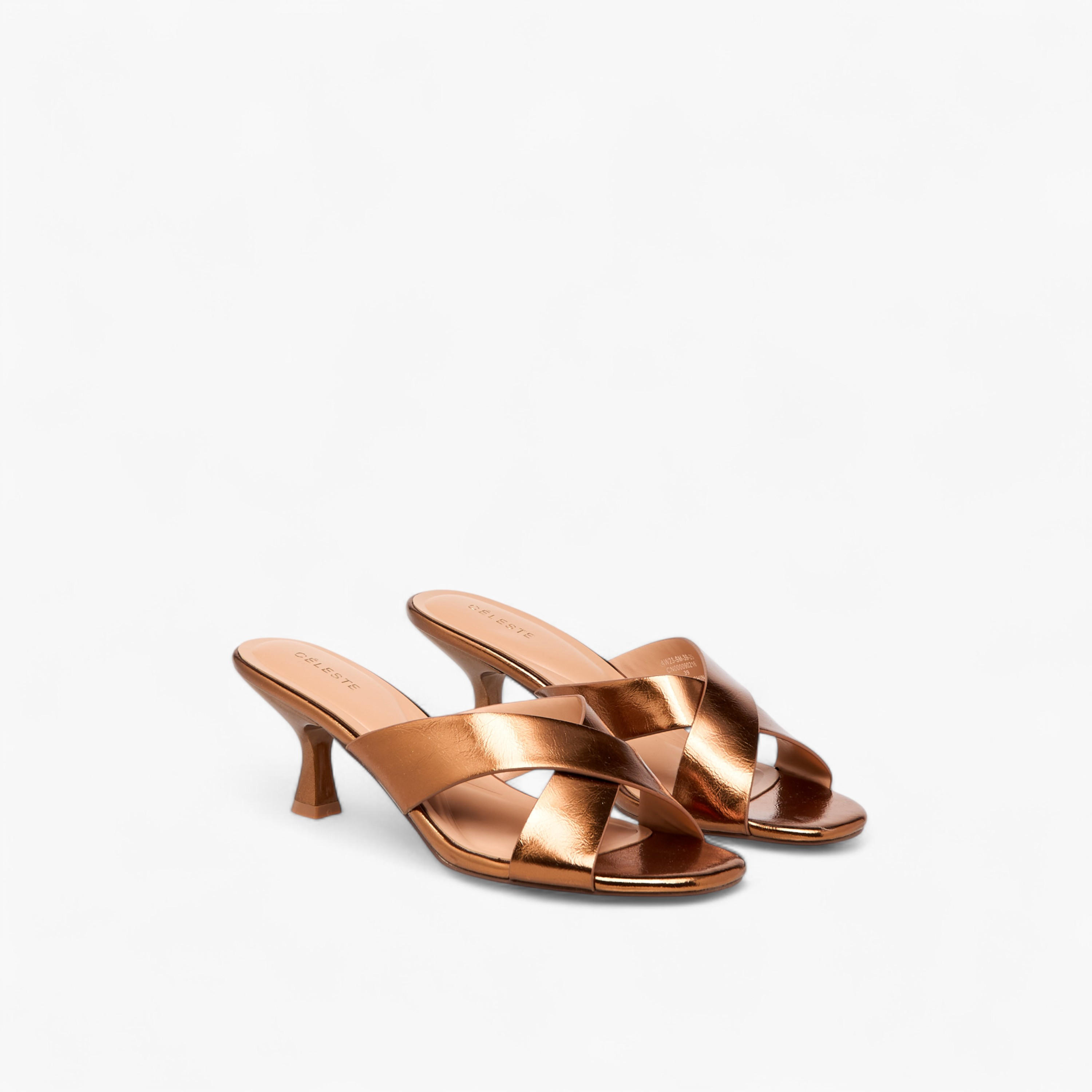 Celeste Women Crisscross Kitten Heel Sandals-women-shoes-sandals-heeled-image-1