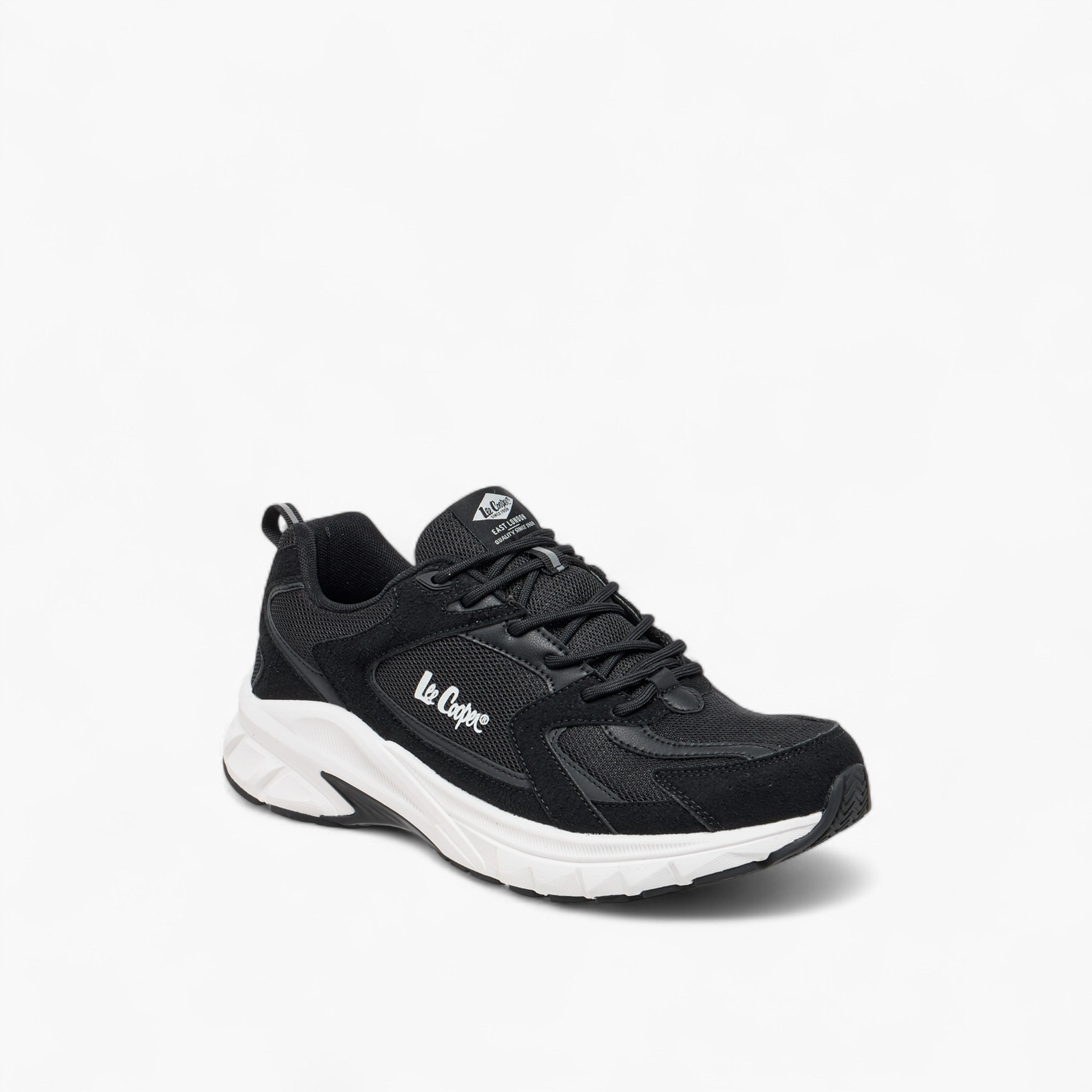 Lee Cooper Men's Panelled Lace-Up Sports Shoes with Pull Tab-men-shoes-sneakers-image-3