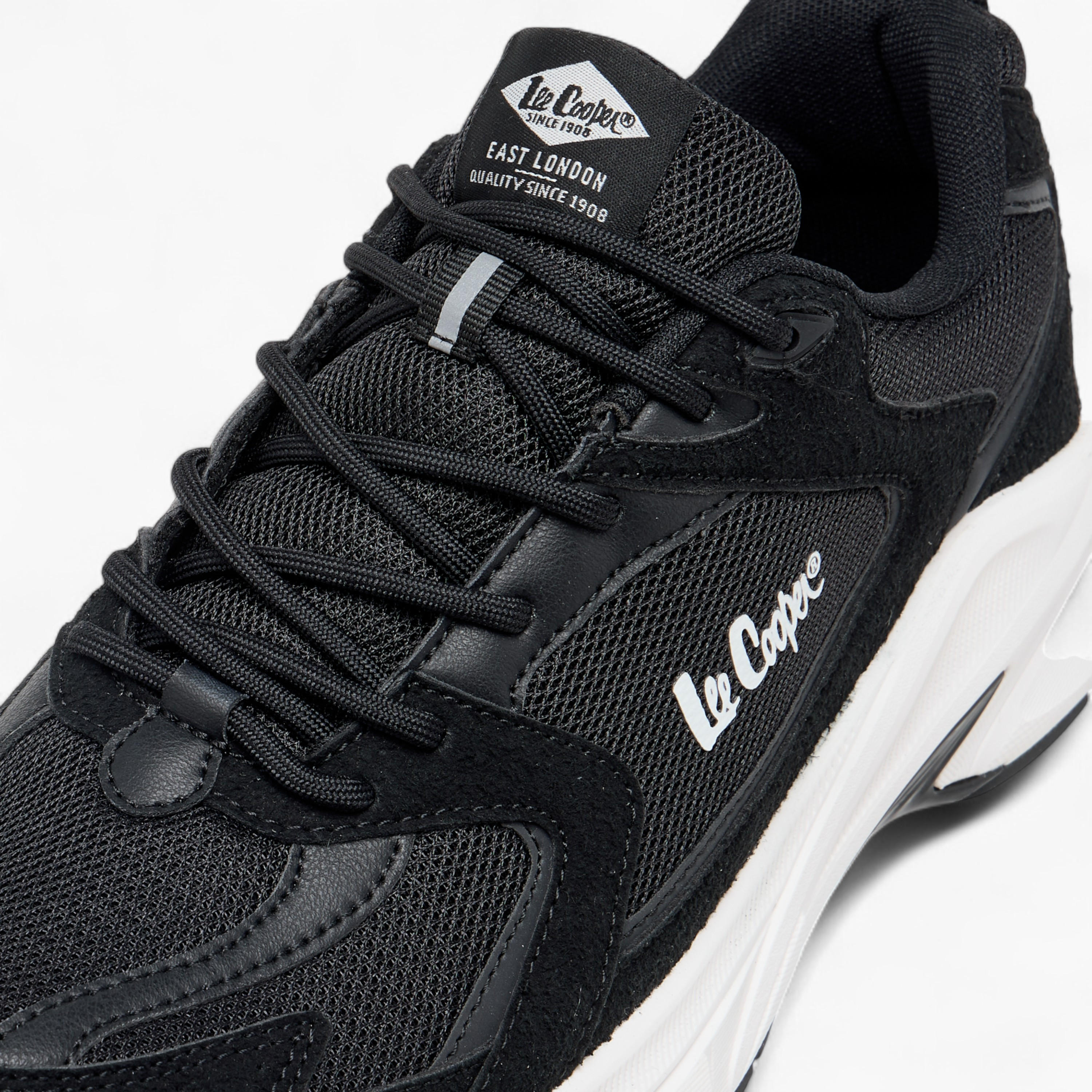 Lee Cooper Men's Panelled Lace-Up Sports Shoes with Pull Tab-men-shoes-sneakers-image-5