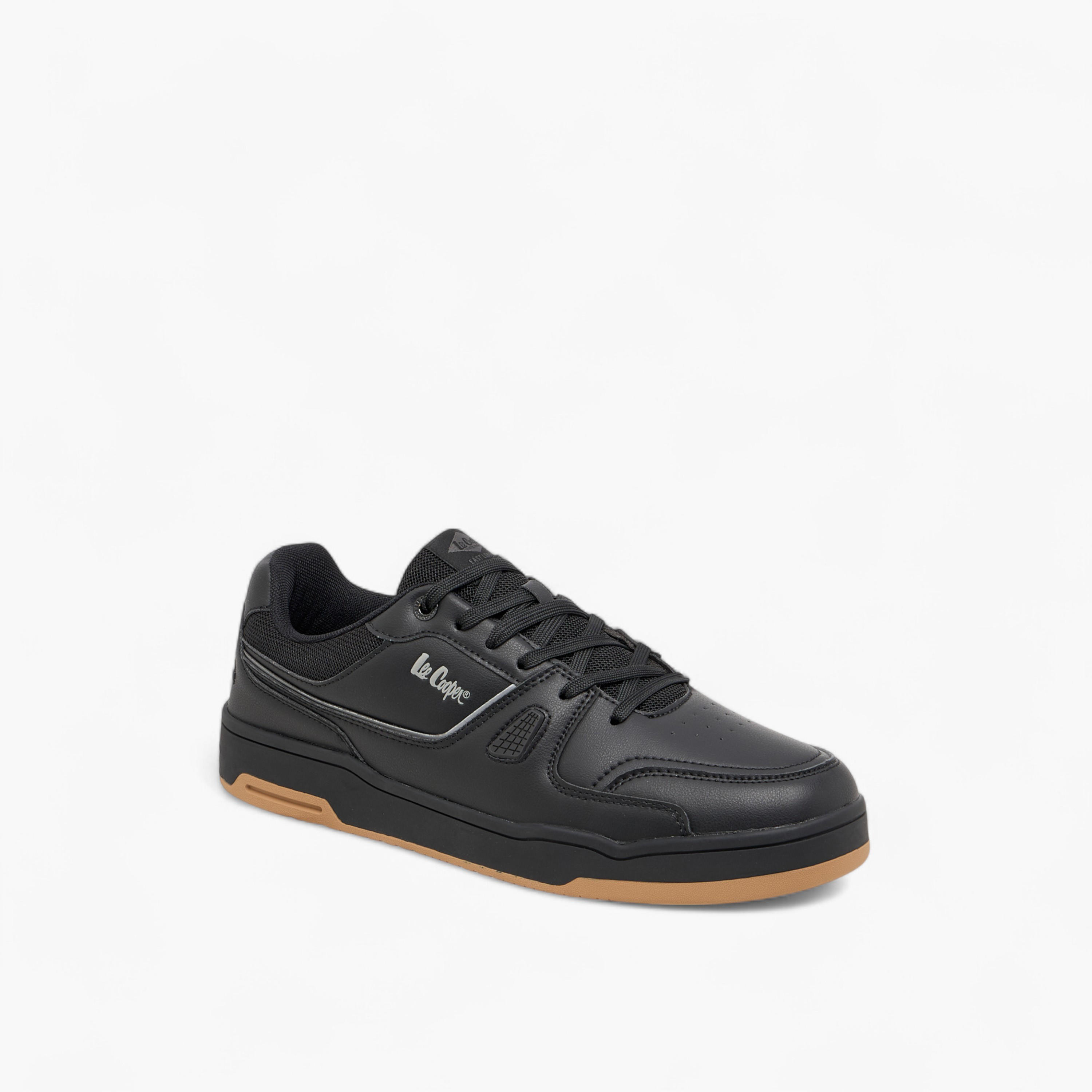 Lee Cooper Men's Panelled Lace-Up Sneakers-men-shoes-sneakers-image-2