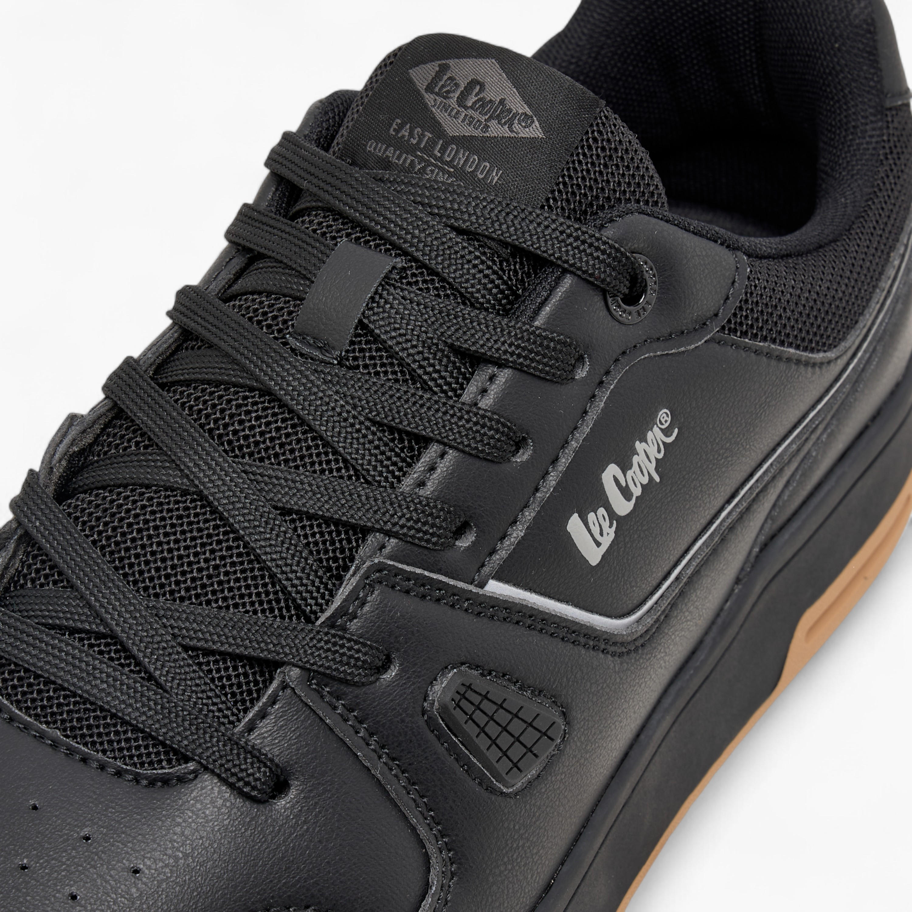 Lee Cooper Men's Panelled Lace-Up Sneakers-men-shoes-sneakers-image-4